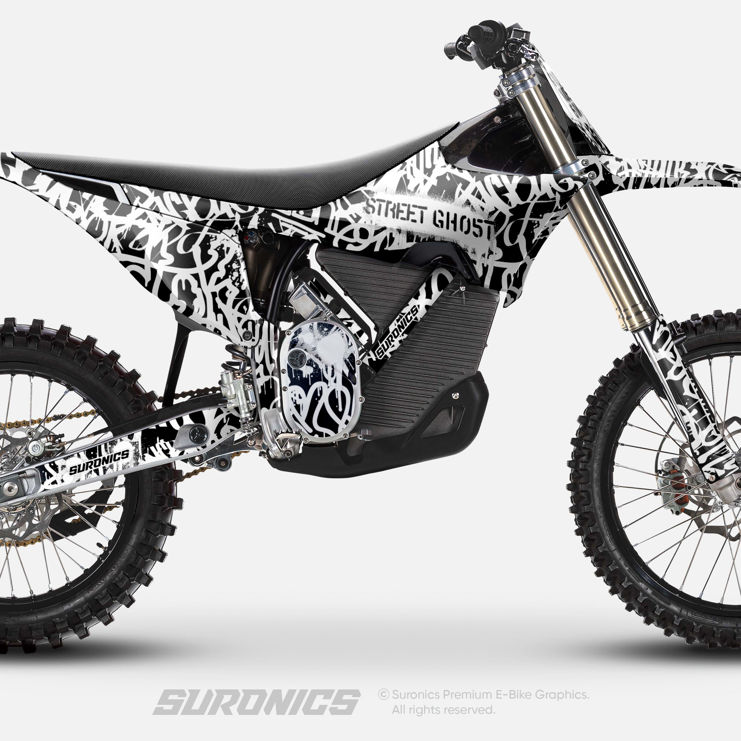 STREET GHOST BLACK WHITE Stark Varg Graphics kit