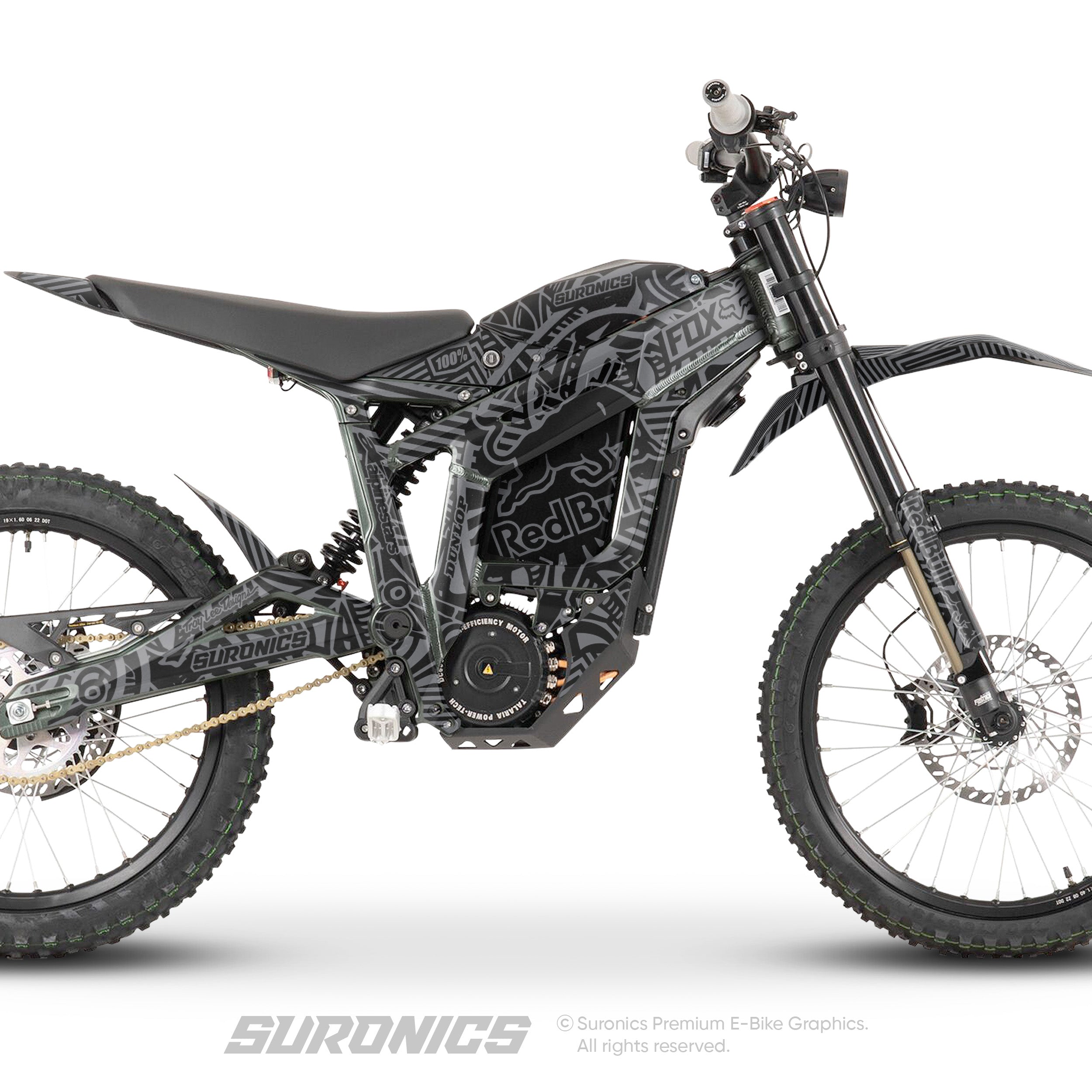 RACE ART BLACK GREY Talaria Sting MX3 MX4 Graphics kit