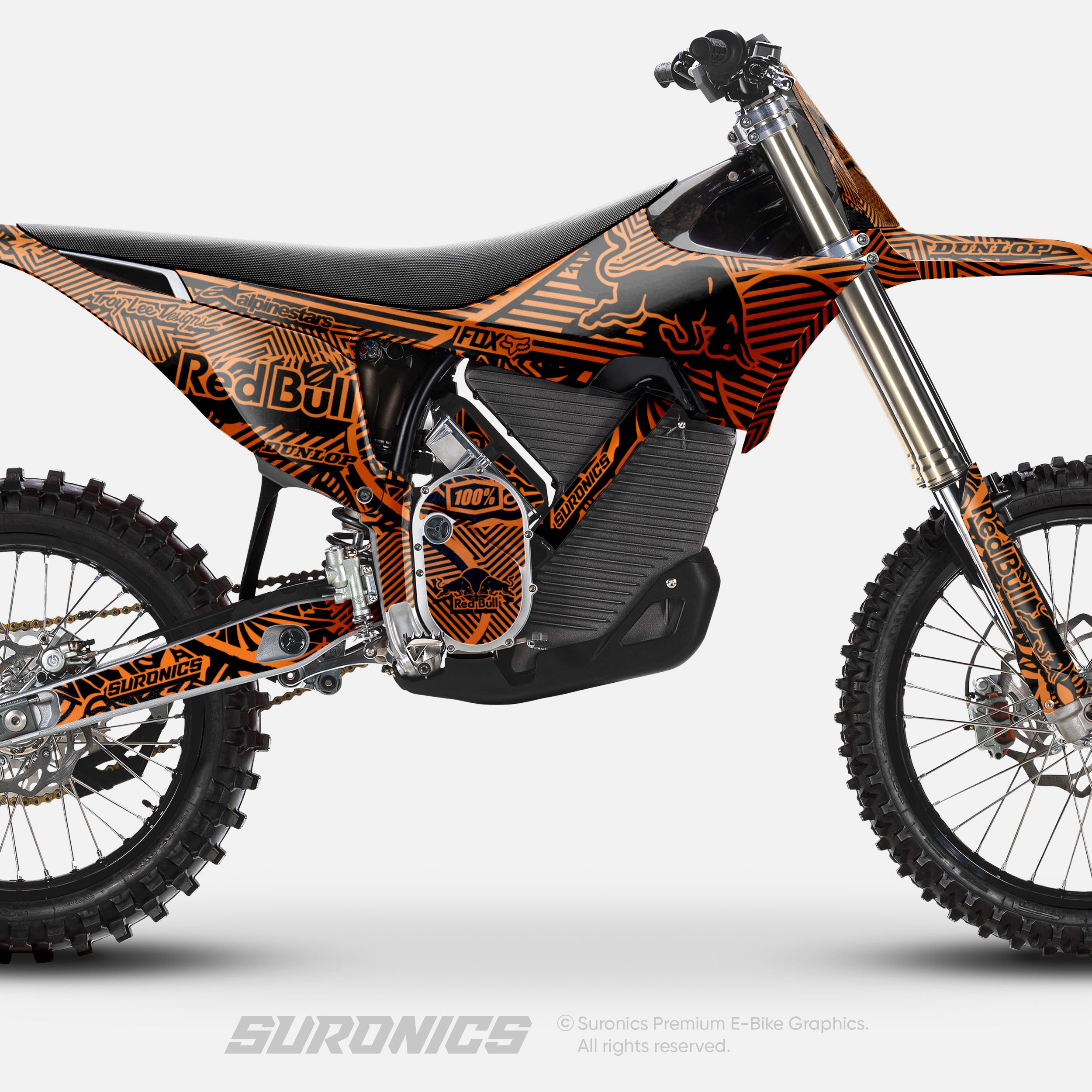 RACE ART BLACK ORANGE Stark Varg Graphics kit
