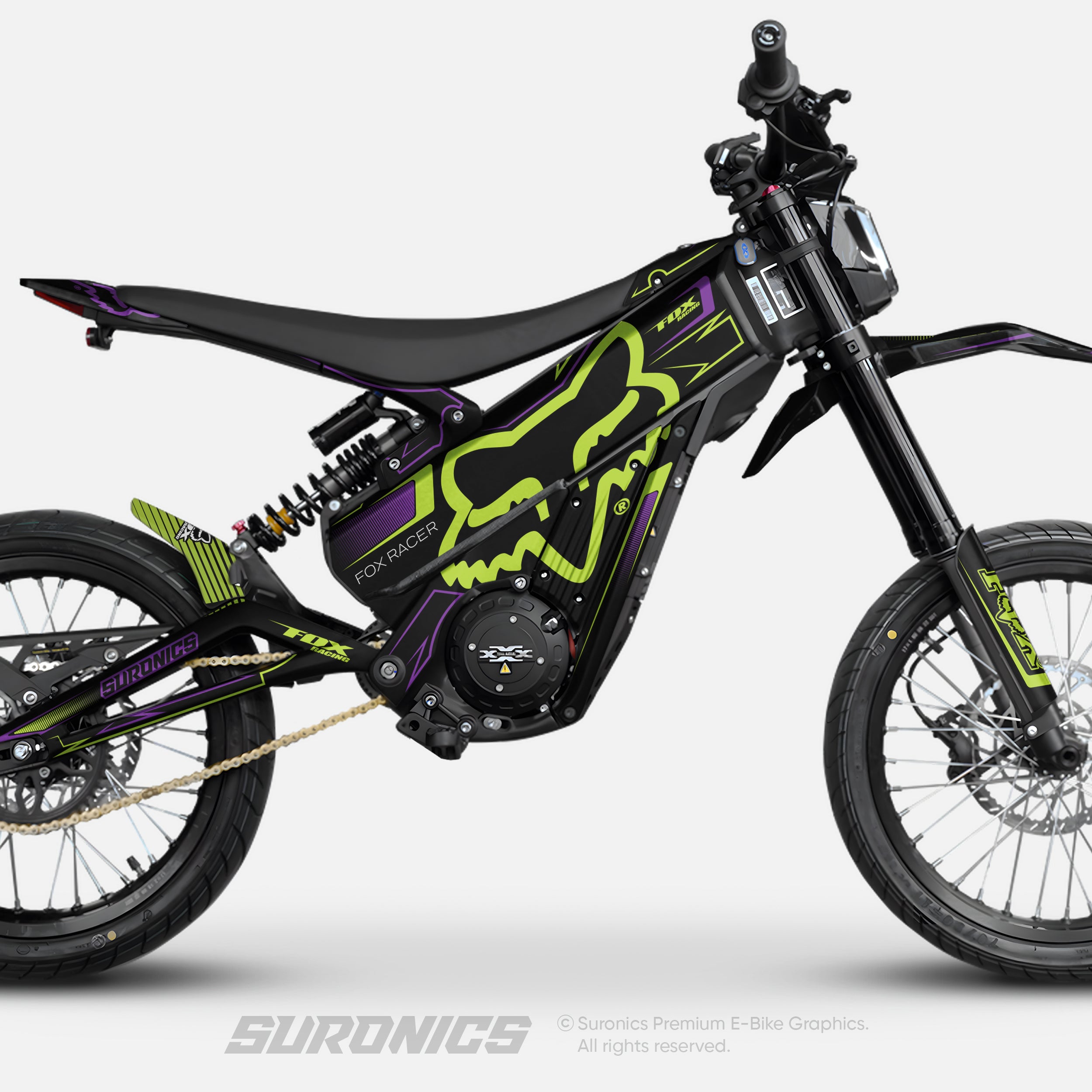 FOX RACER BLACK GREEN Talaria XXX Graphics kit