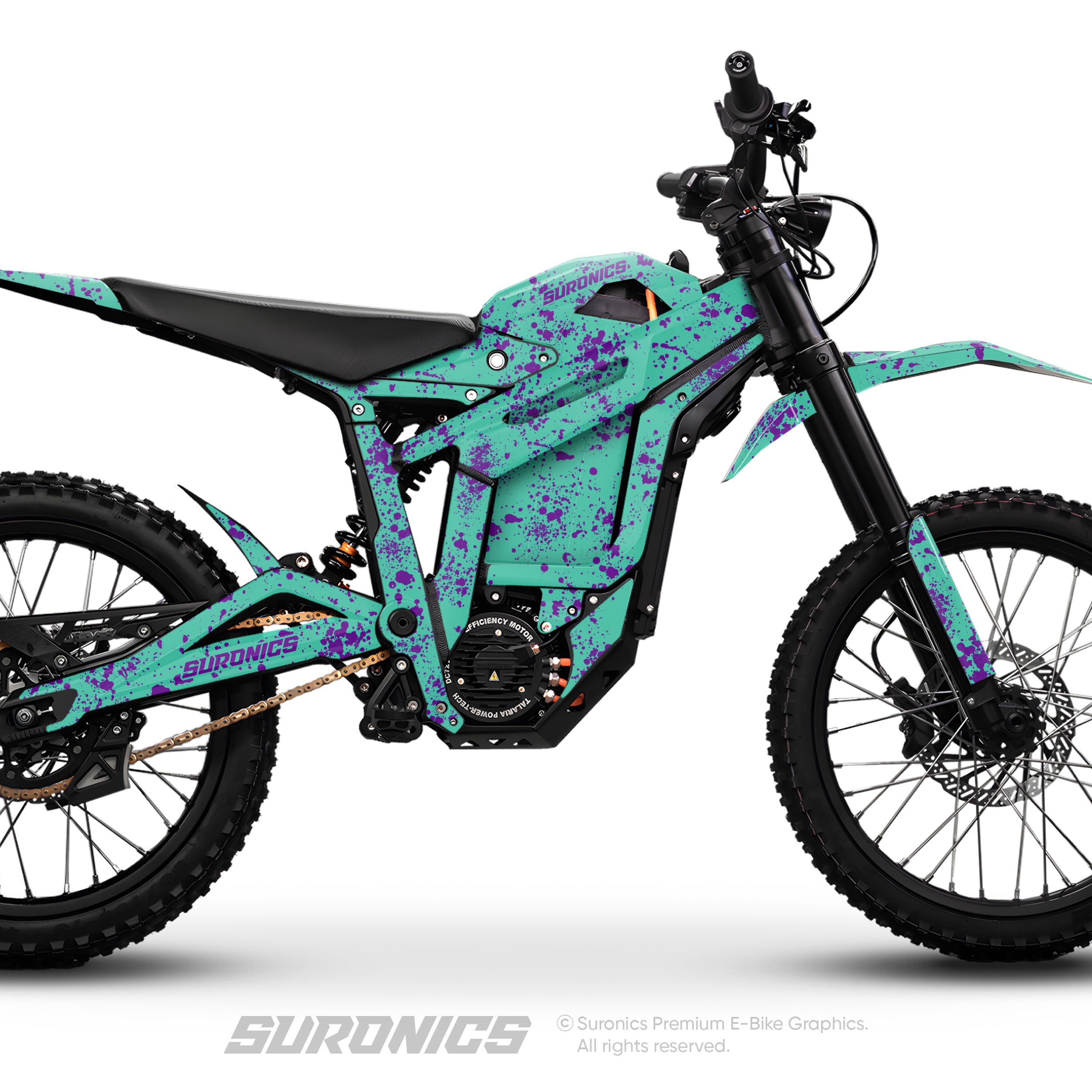 SPLATTER MINT PURPLE Talaria Sting MX5 PRO Graphics kit
