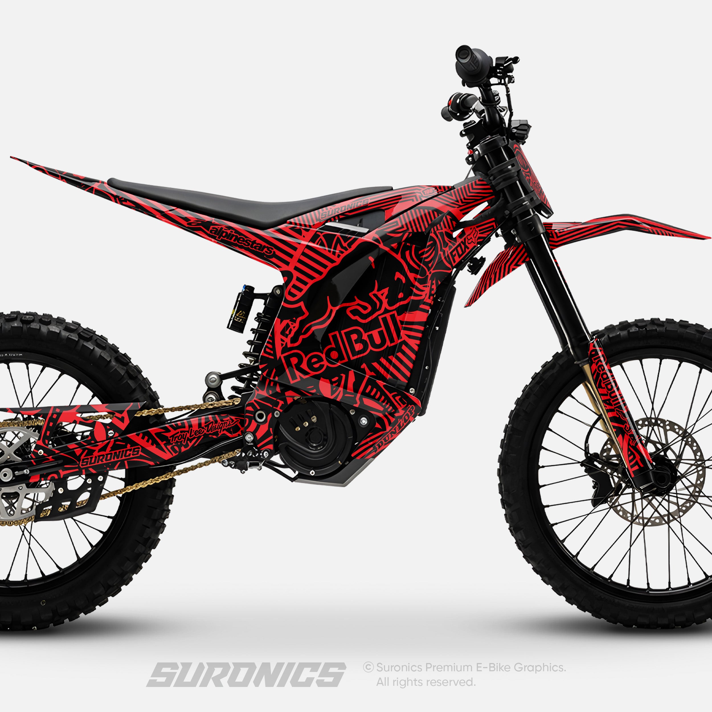 RACE ART BLACK RED Arctic Leopard XE Graphics kit