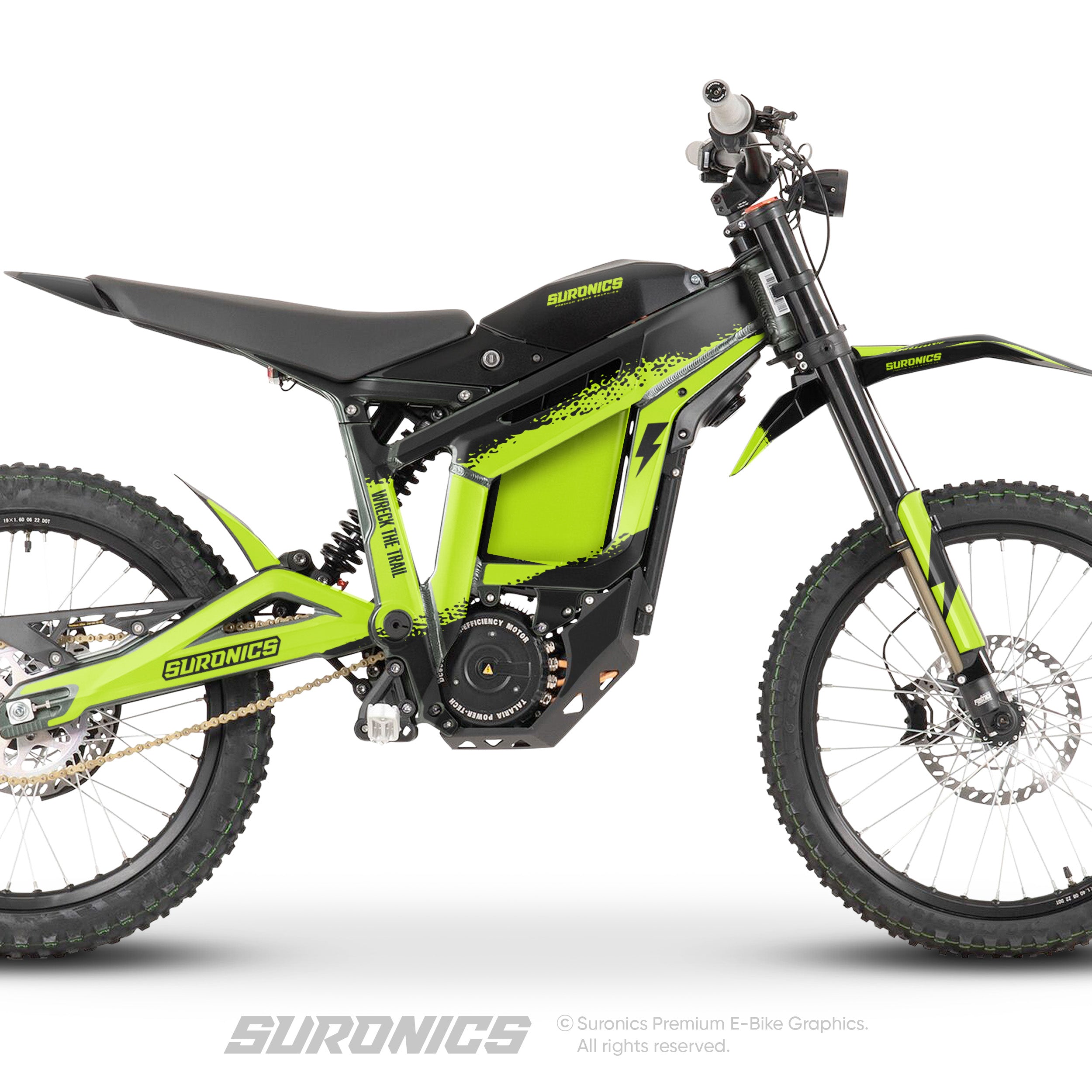 HALF BLACK GREEN Talaria Sting MX3 MX4 Graphics kit