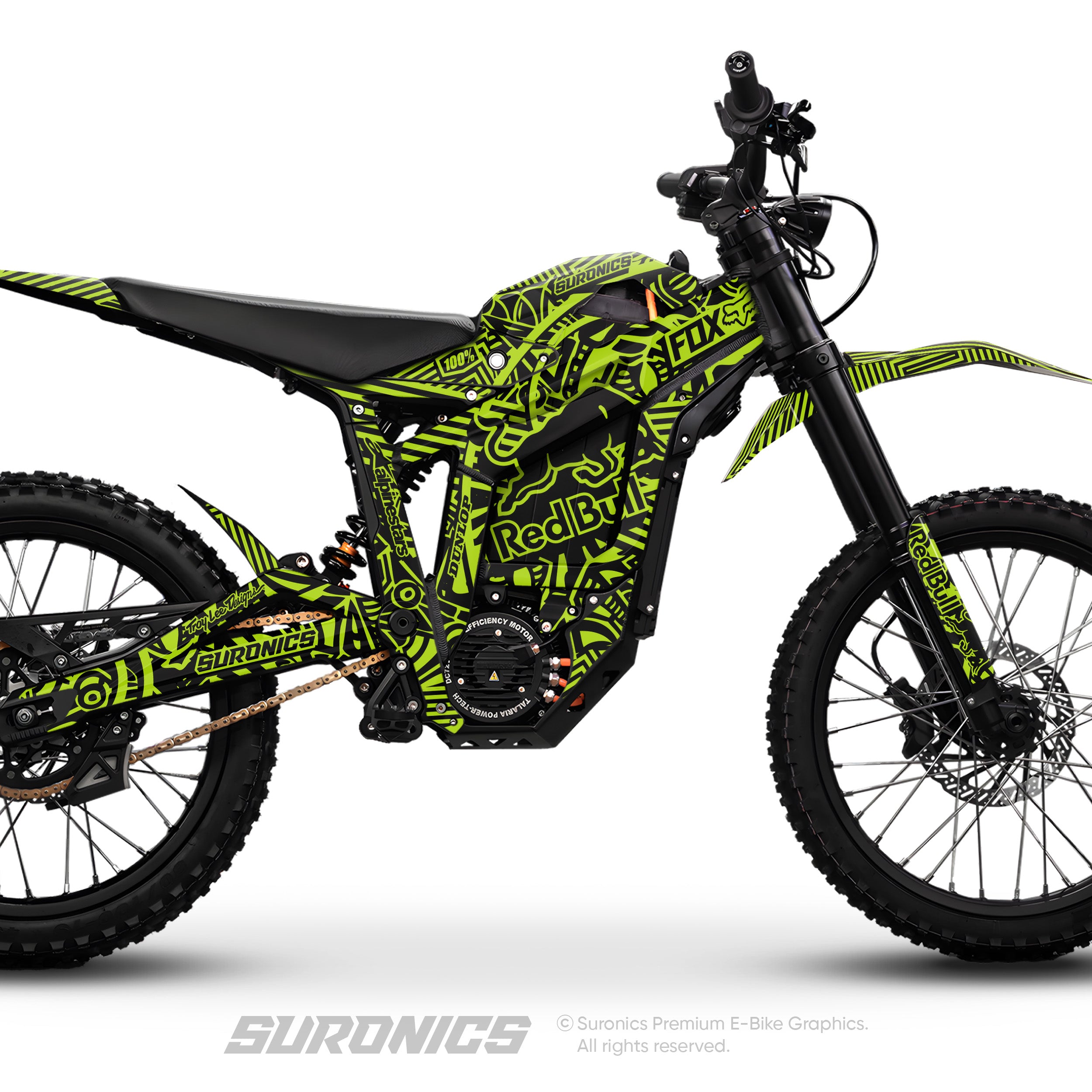 RACE ART BLACK GREEN Talaria Sting MX5 PRO Graphics kit