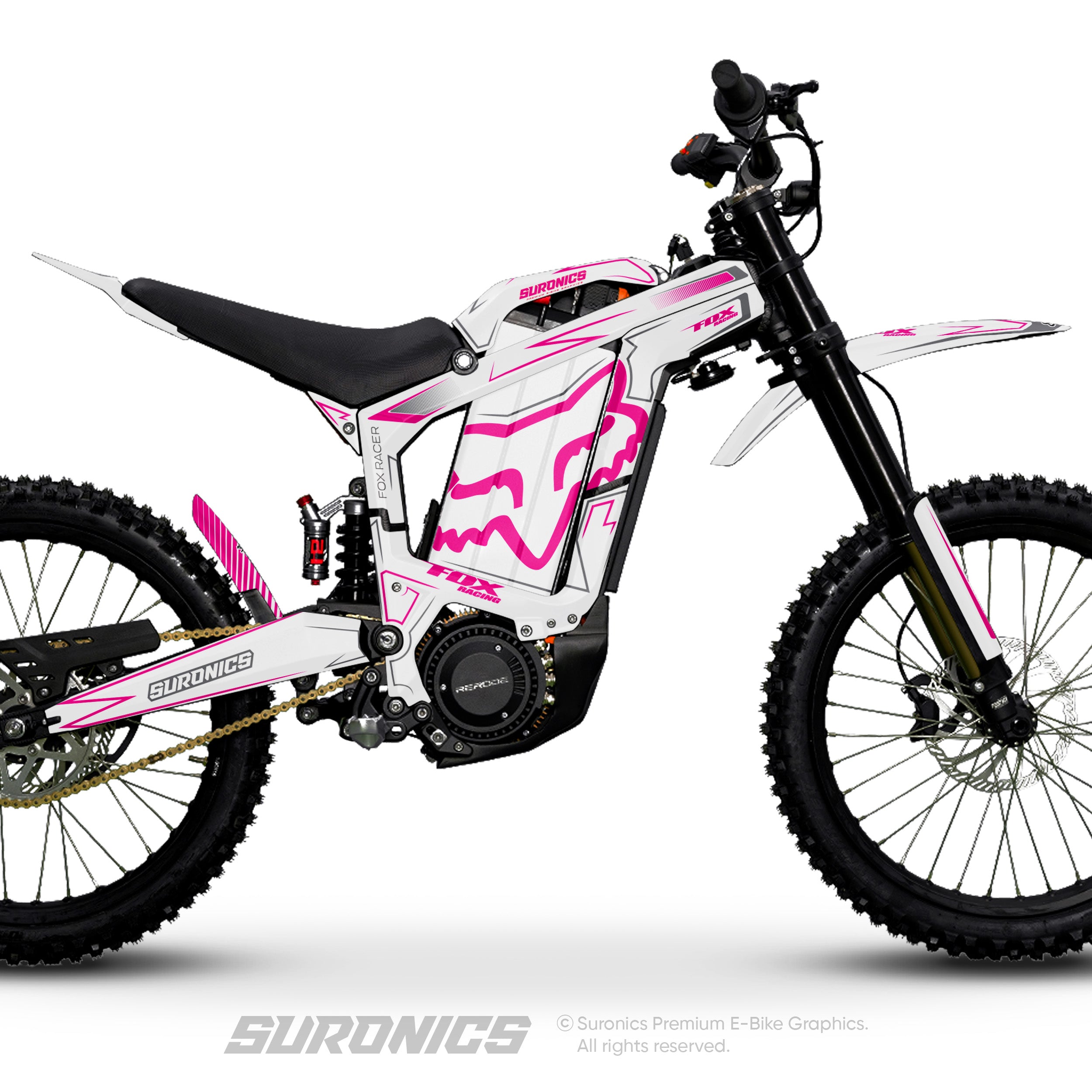 FOX RACER WHITE MAGENTA Rerode R1 Graphics kit