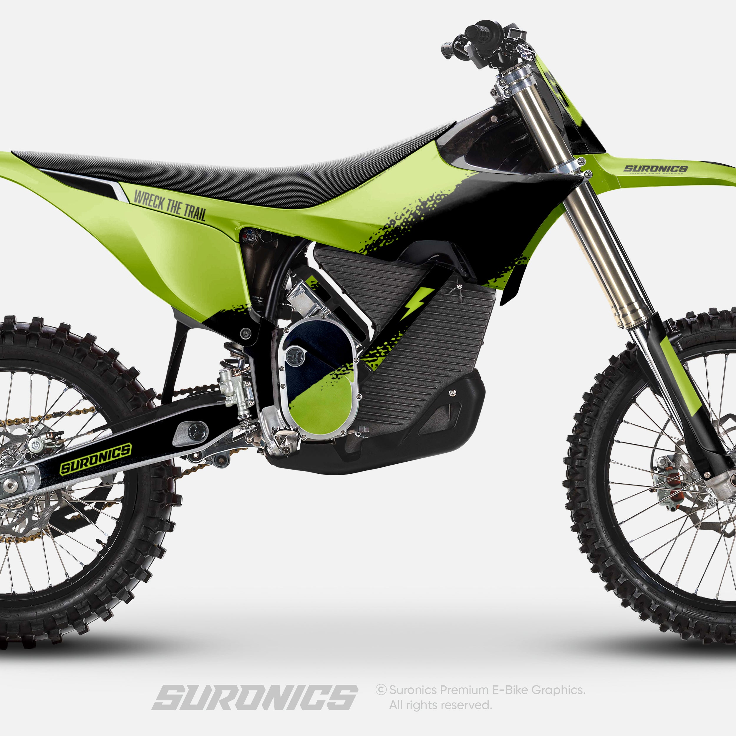 HALF GREEN BLACK Stark Varg Graphics kit