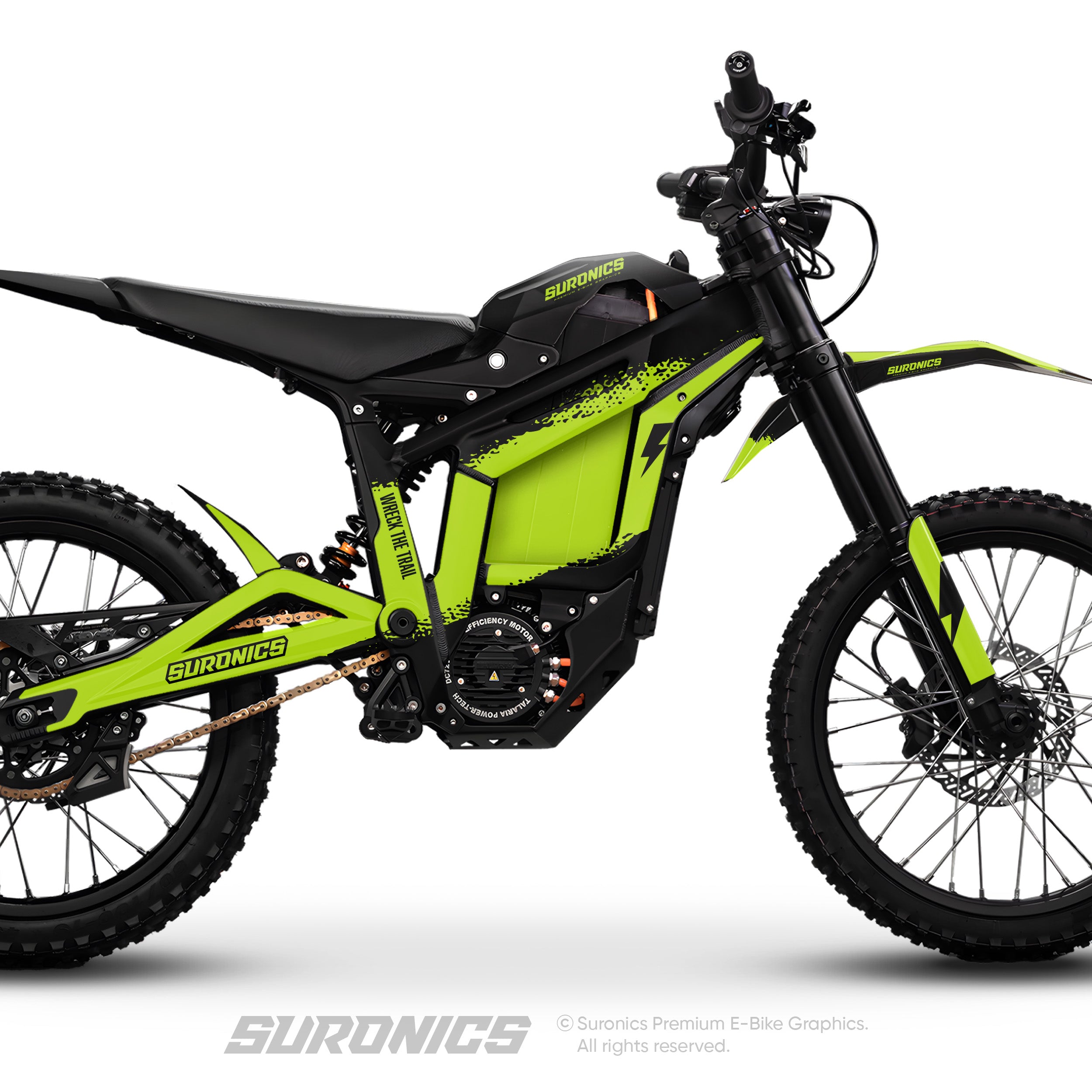 HALF BLACK GREEN Talaria Sting MX5 PRO Graphics kit