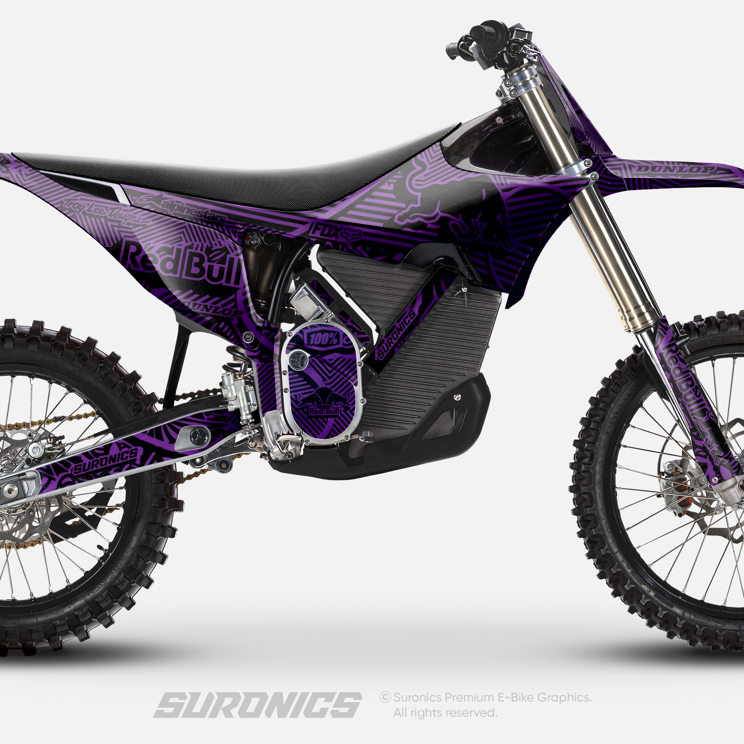RACE ART BLACK PURPLE Stark Varg Graphics kit