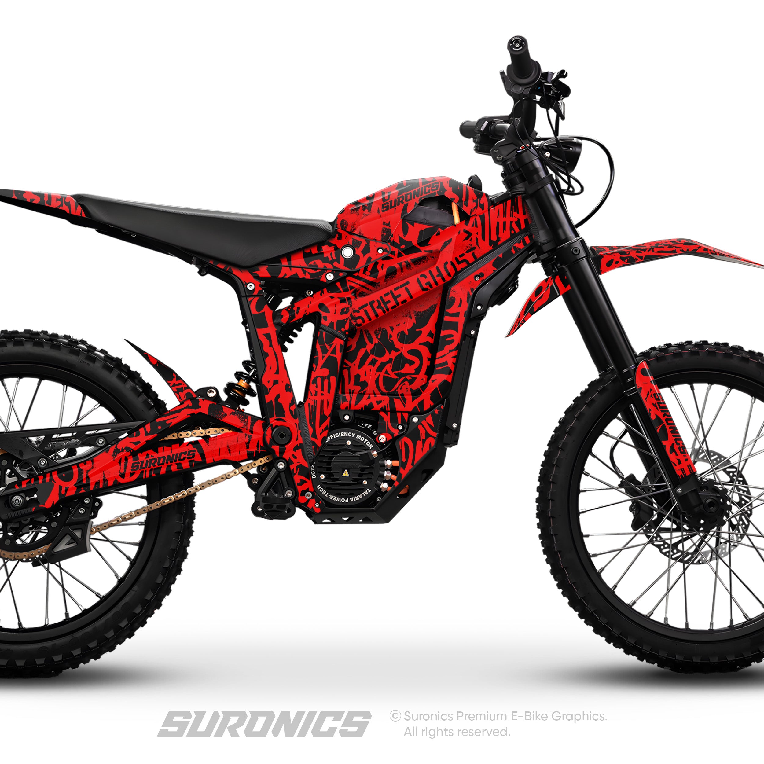 STREET GHOST BLACK RED Talaria Sting MX5 PRO Graphics kit