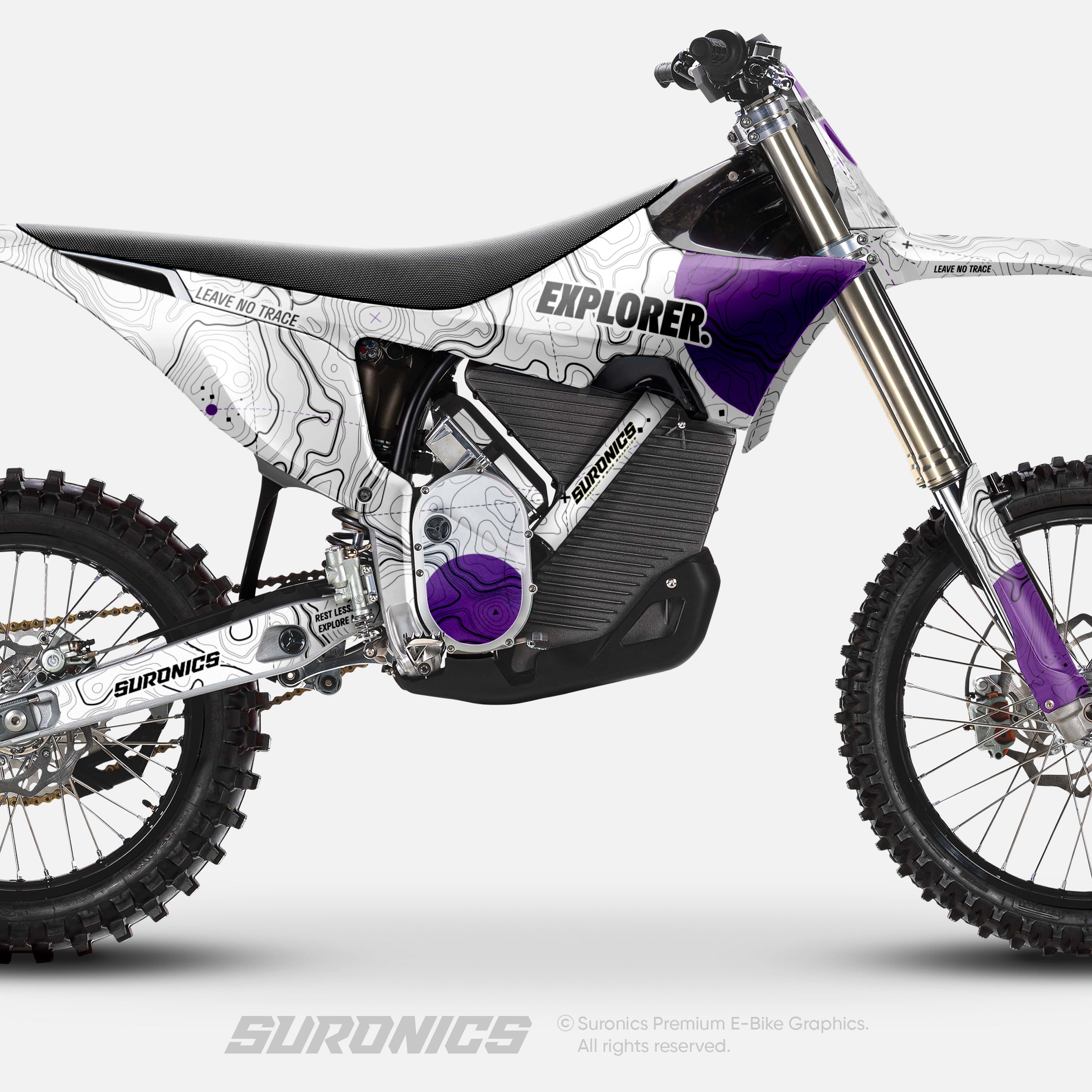 EXPLORER WHITE PURPLE Stark Varg Graphics kit