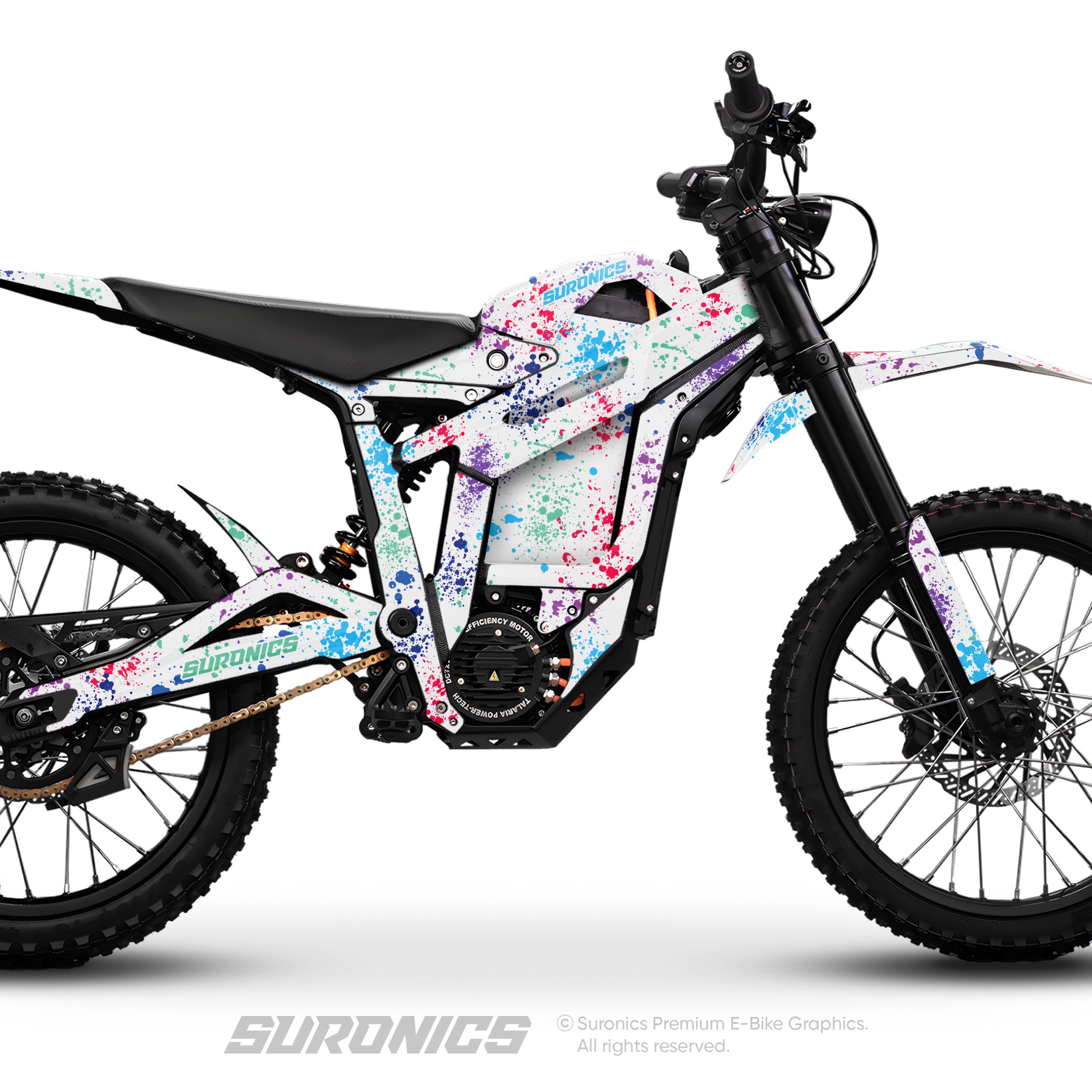 SPLATTER WHITE MULTICOLOR Talaria Sting MX5 PRO Graphics kit