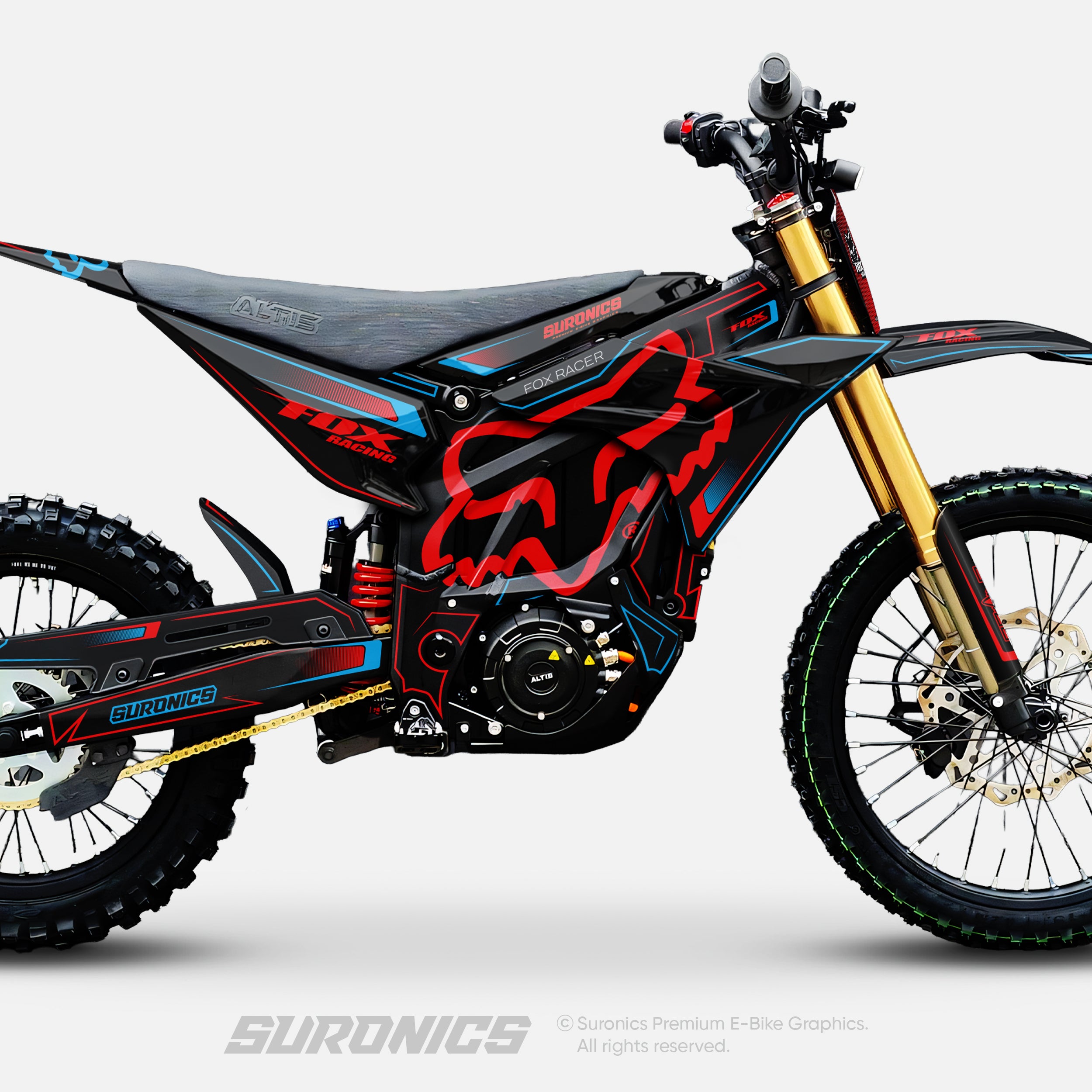 FOX RACER BLACK RED Altis Sigma Graphics kit