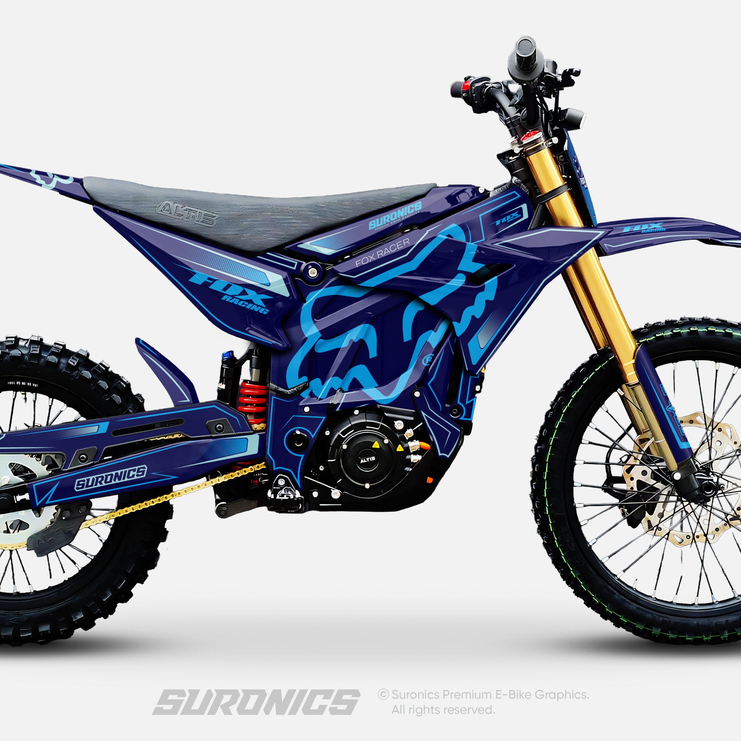 FOX RACER NAVY CYAN Altis Sigma Graphics kit