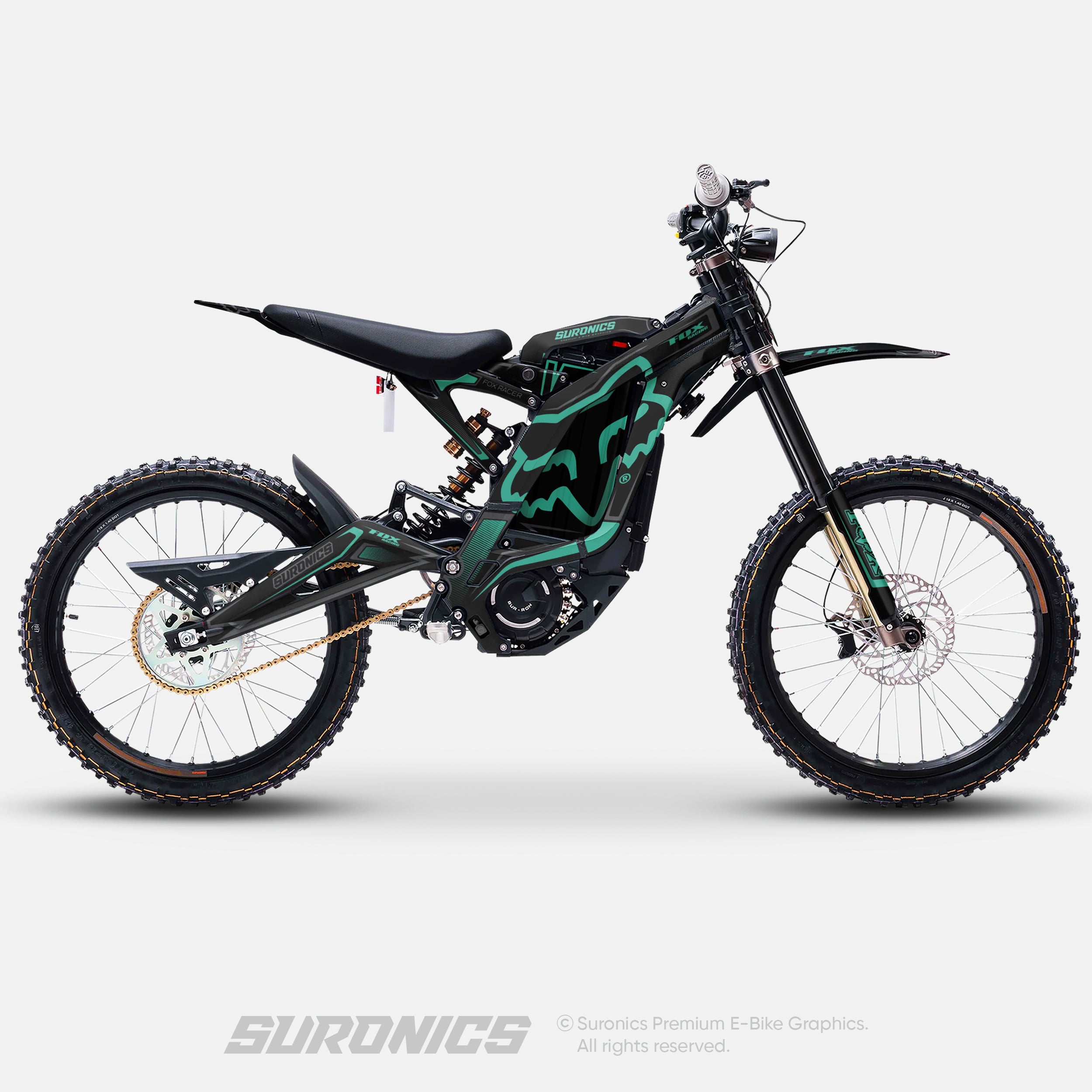 FOX RACER BLACK MINT Surron Light Bee Graphics kit