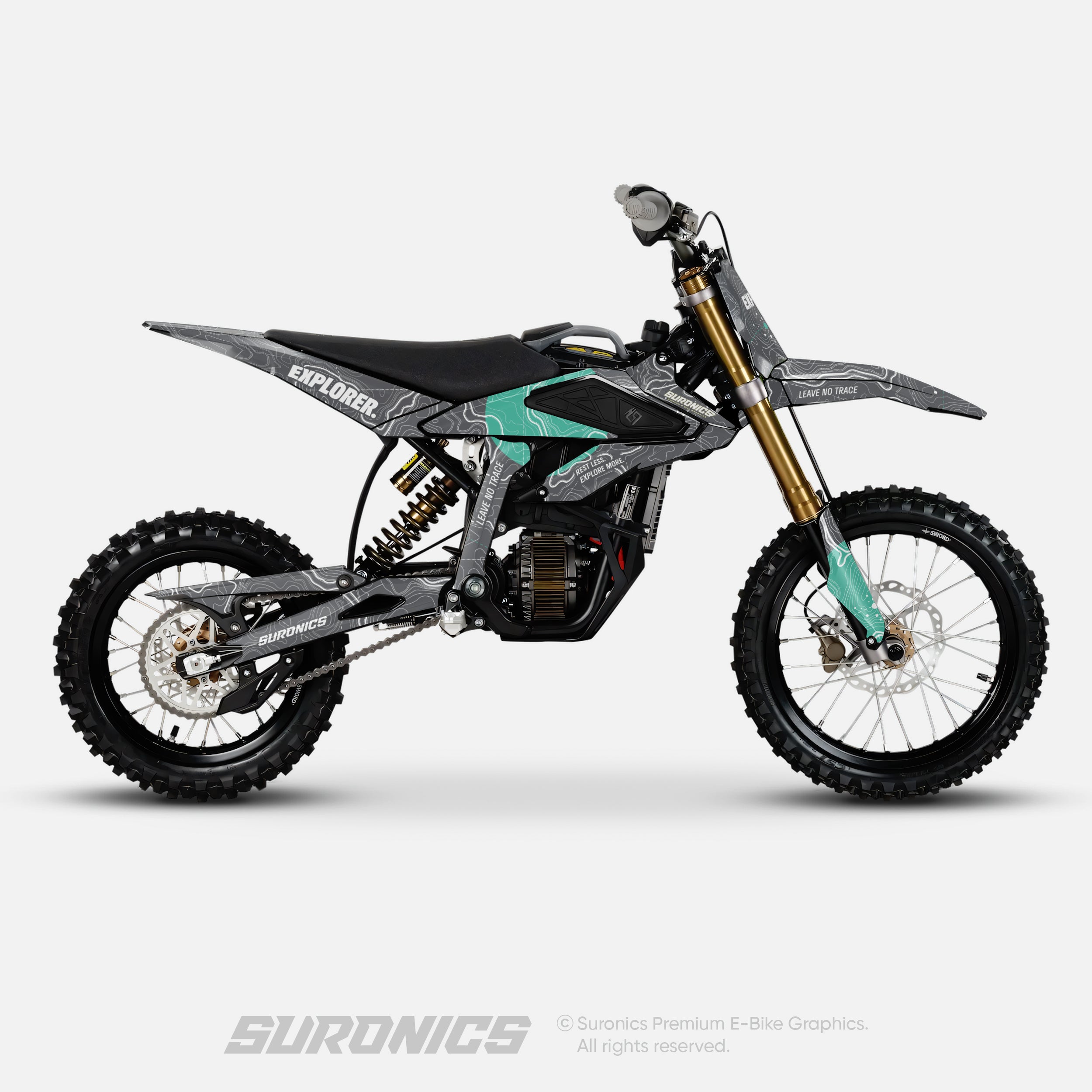 EXPLORER GREY MINT Surron Hyper Bee Graphics kit