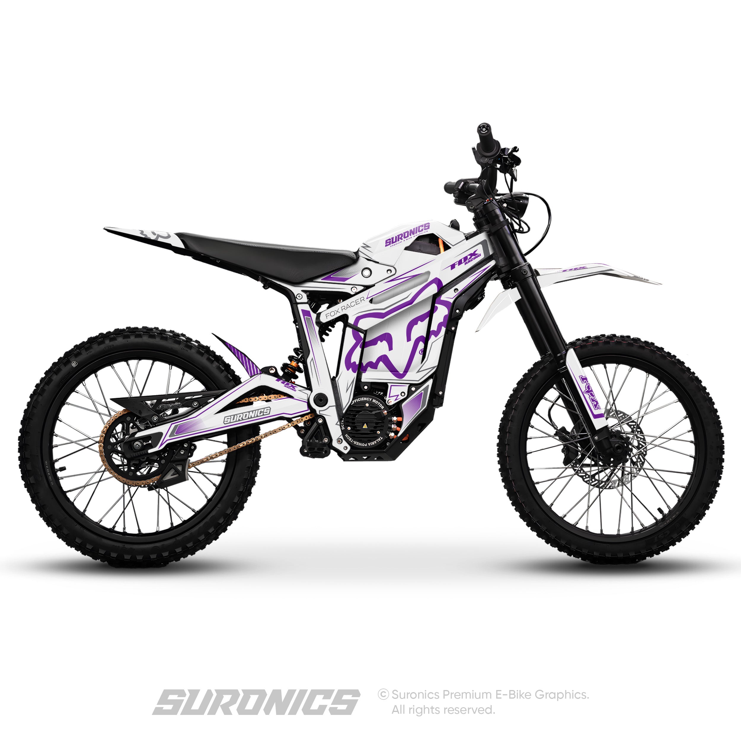 FOX RACER WHITE PURPLE Talaria Sting MX5 PRO Graphics kit