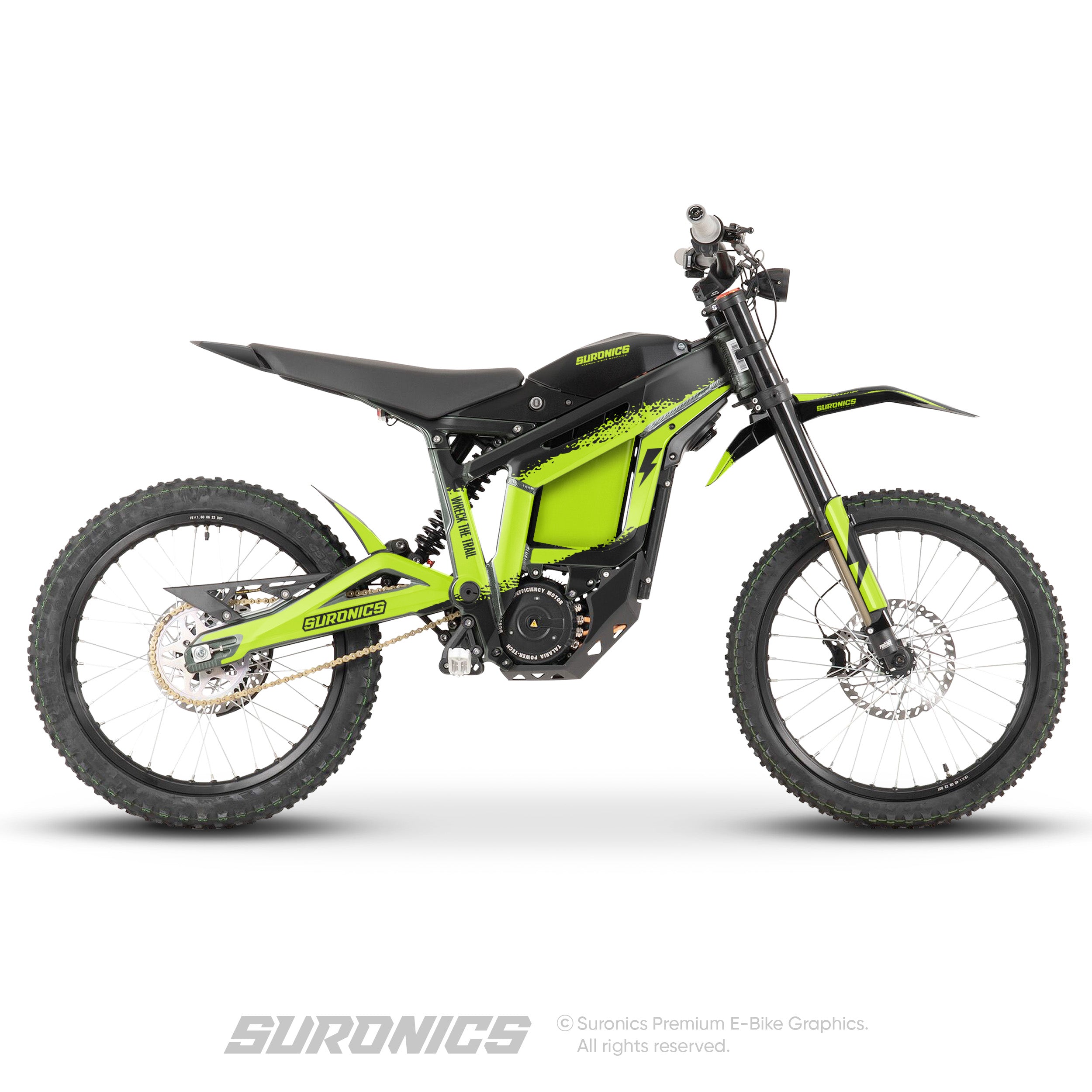 HALF BLACK GREEN Talaria Sting MX3 MX4 Graphics kit
