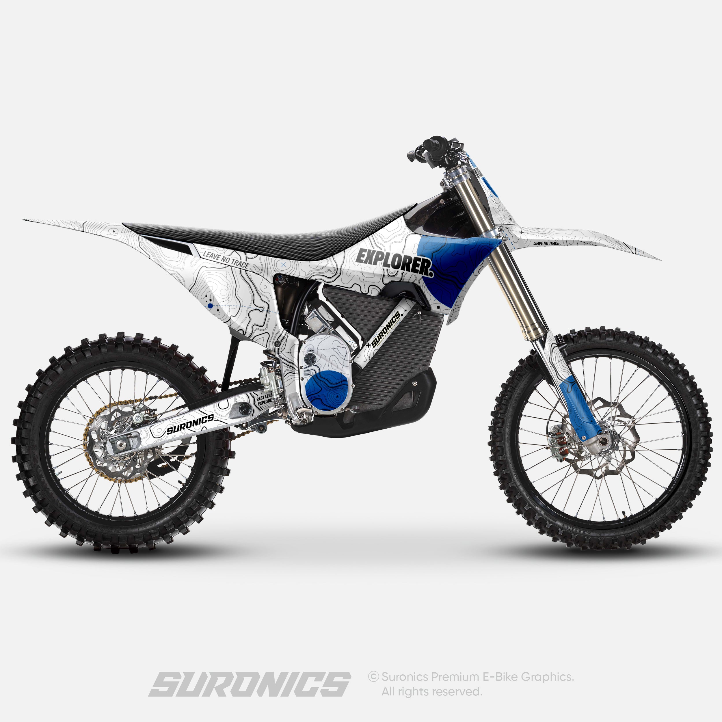 EXPLORER WHITE BLUE Stark Varg Graphics kit