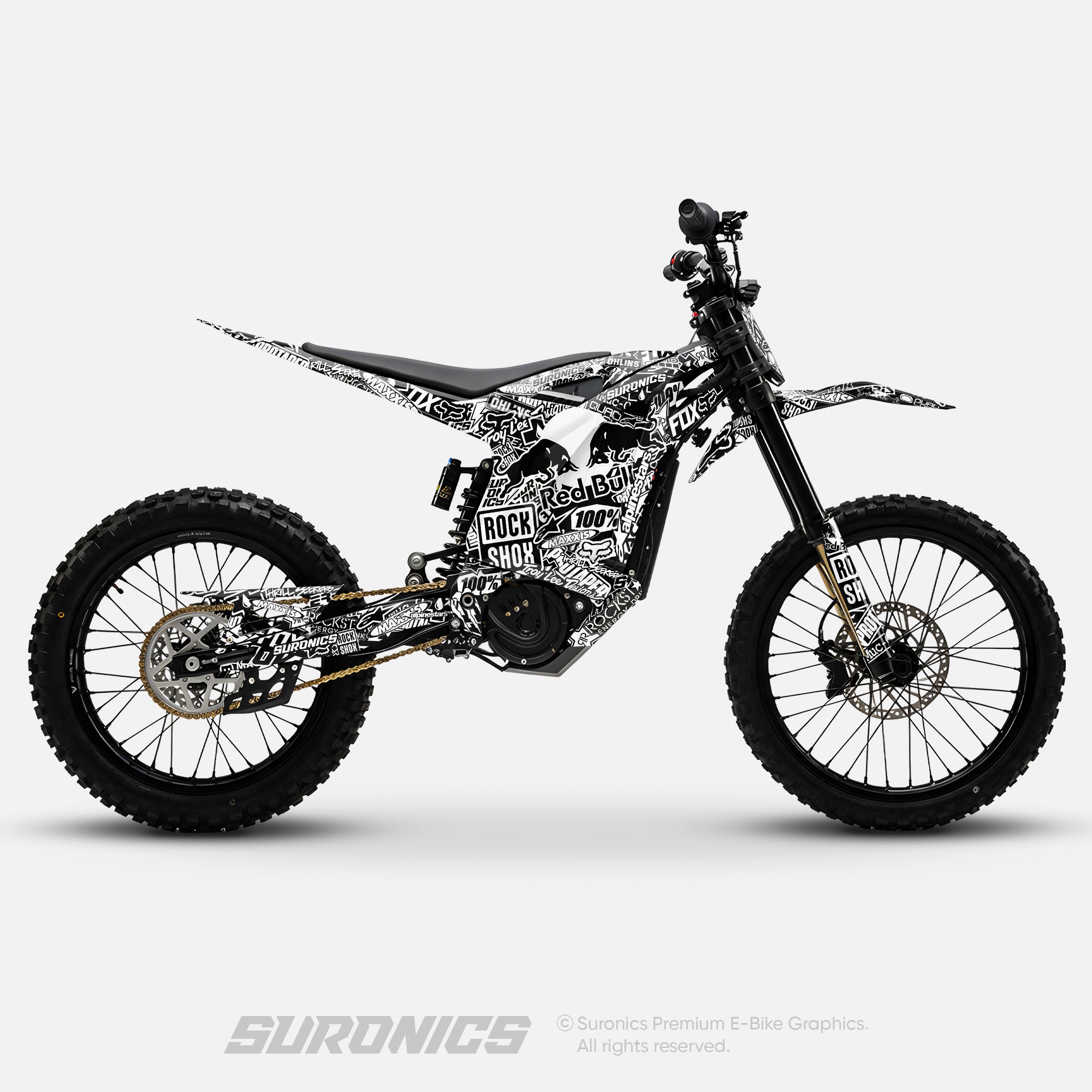 STICKY BLACK WHITE Arctic Leopard XE Graphics kit
