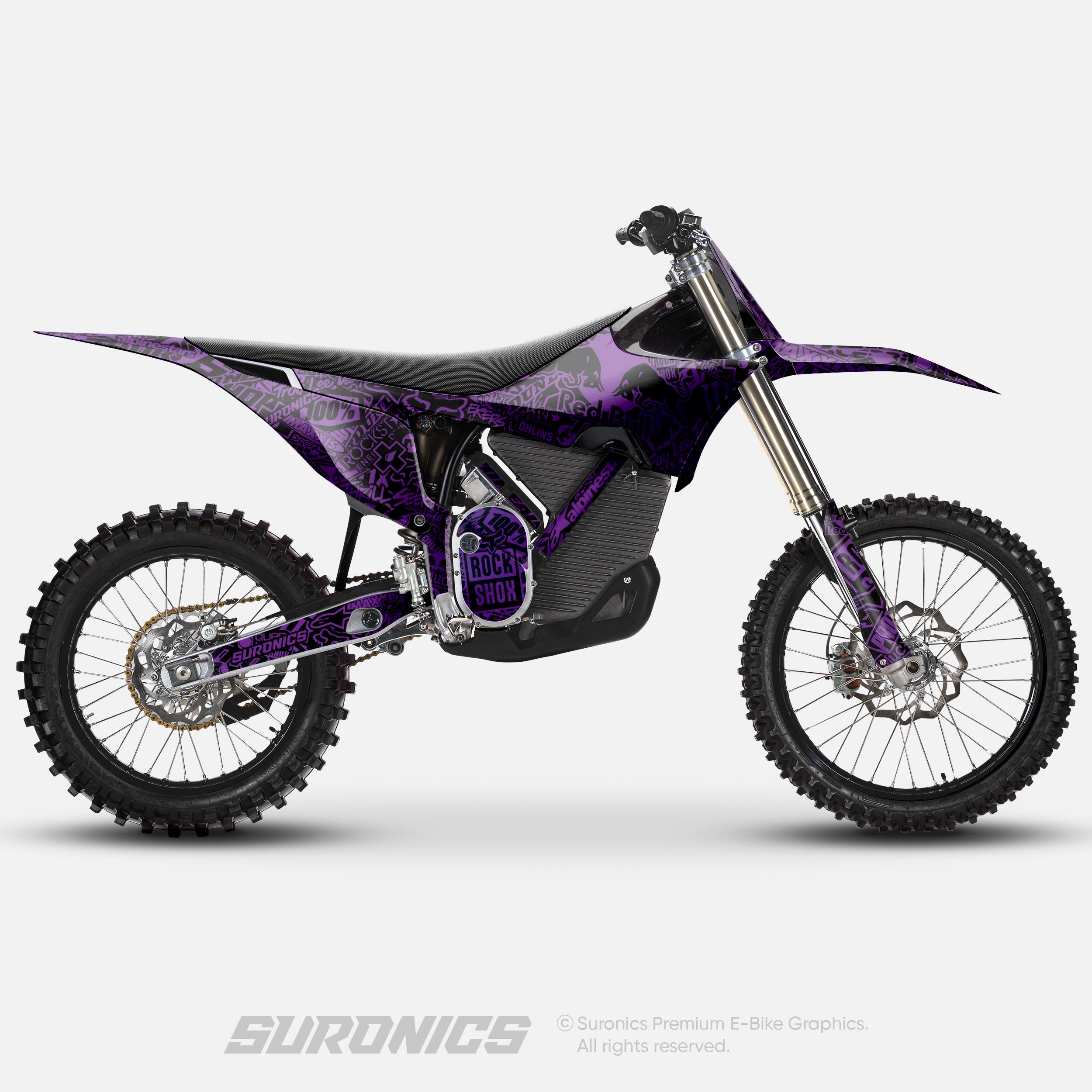 STICKY BLACK PURPLE Stark Varg Graphics kit