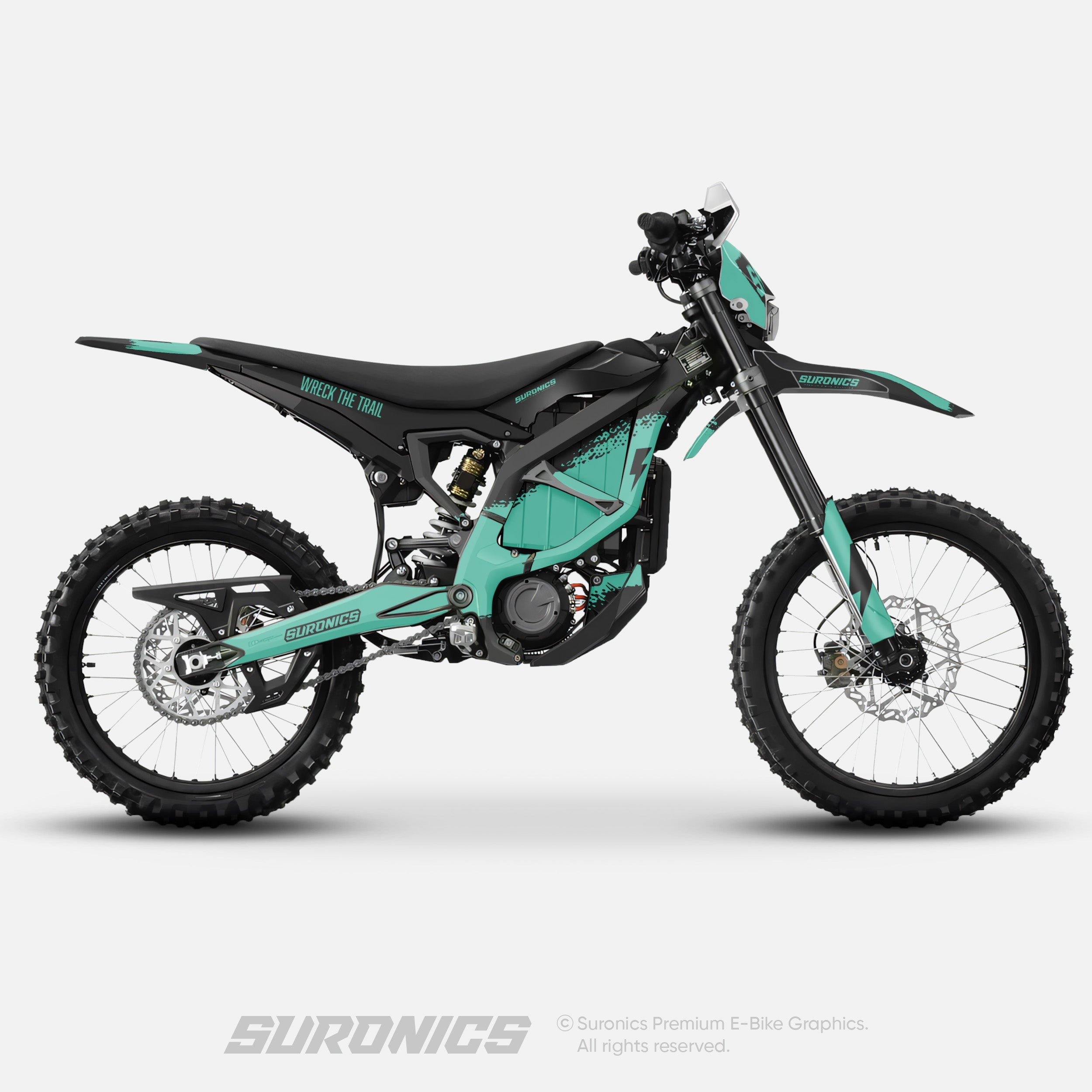 HALF BLACK MINT Surron Ultra Bee Graphics kit
