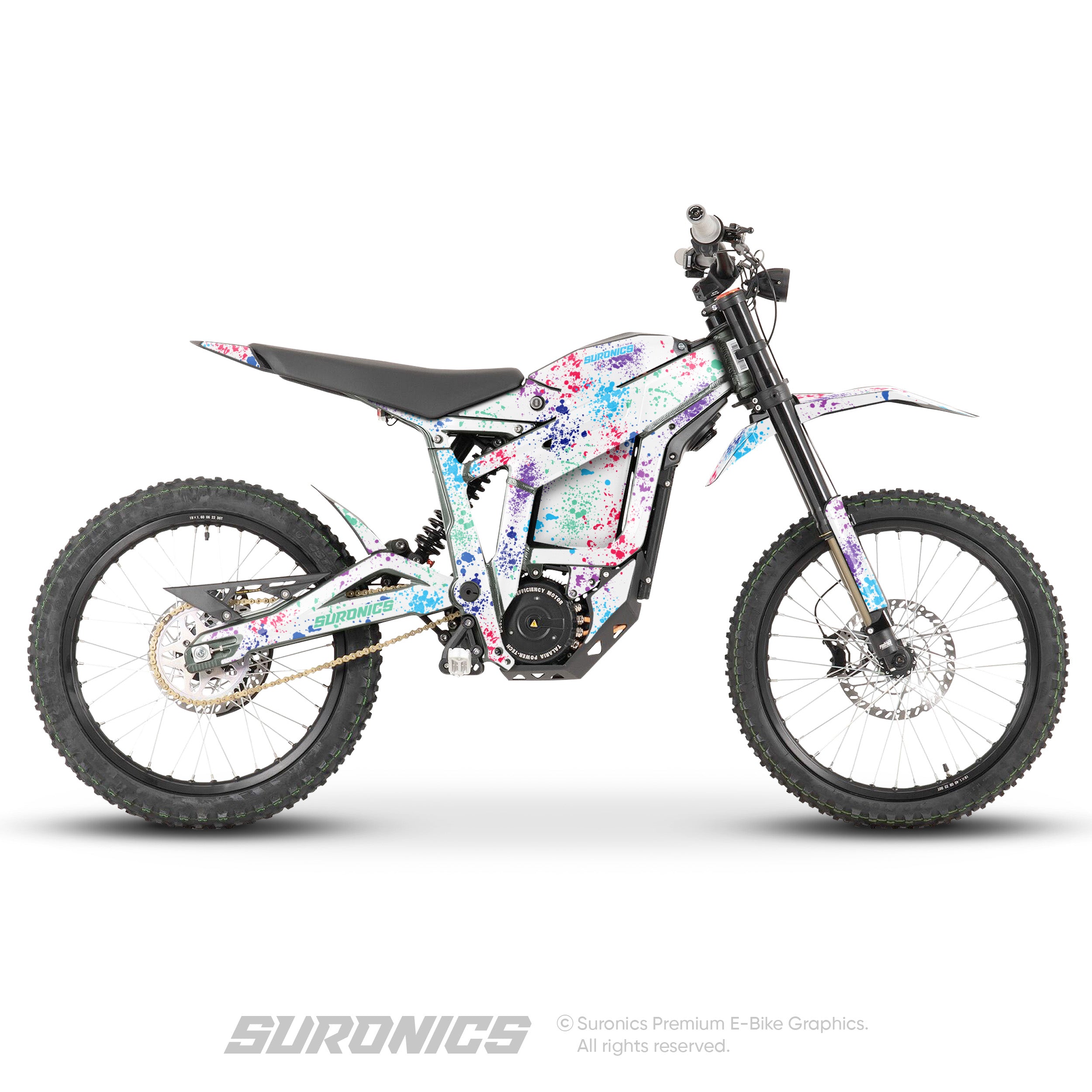 SPLATTER WHITE MULTICOLOR Talaria Sting MX3 MX4 Graphics kit