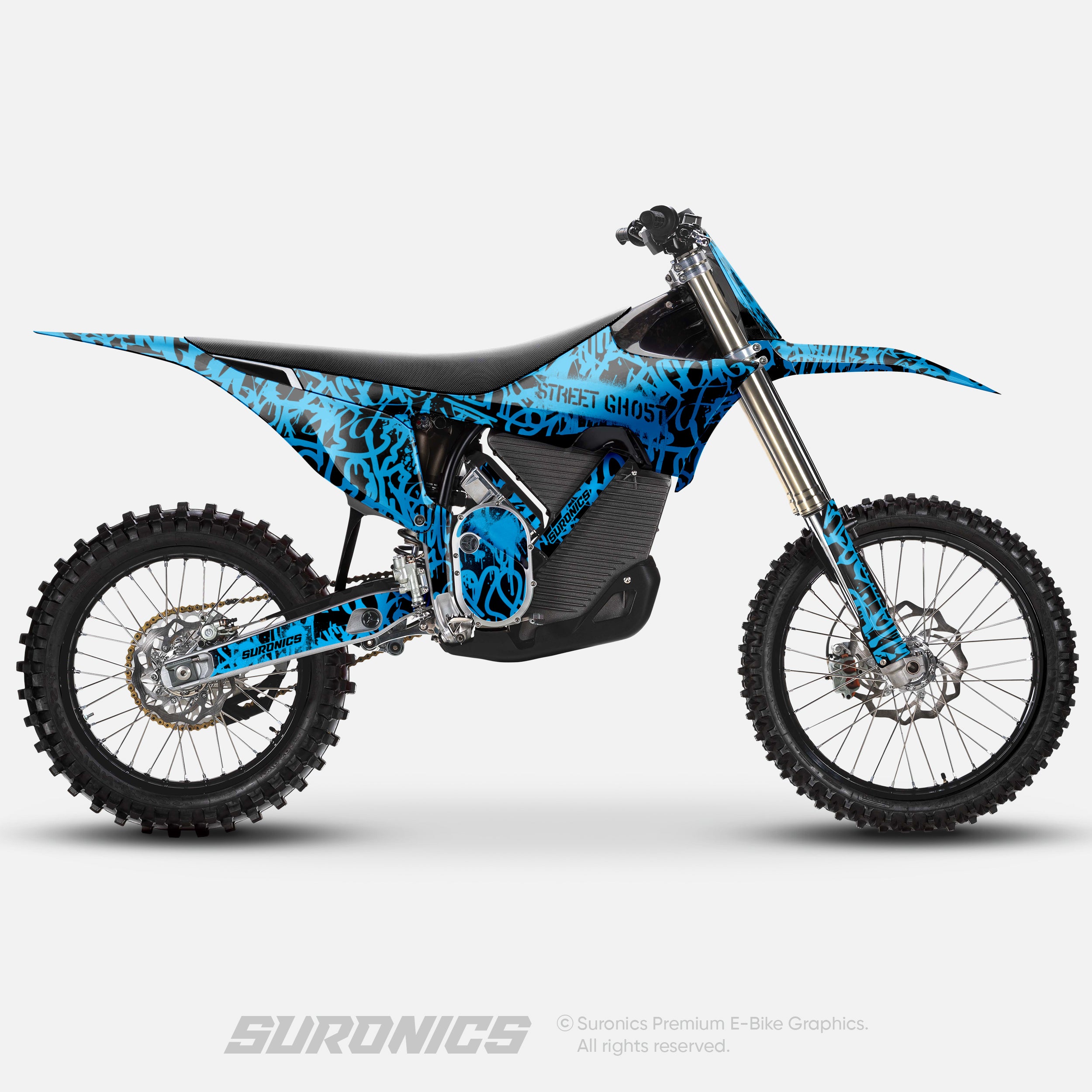 STREET GHOST BLACK CYAN Stark Varg Graphics kit