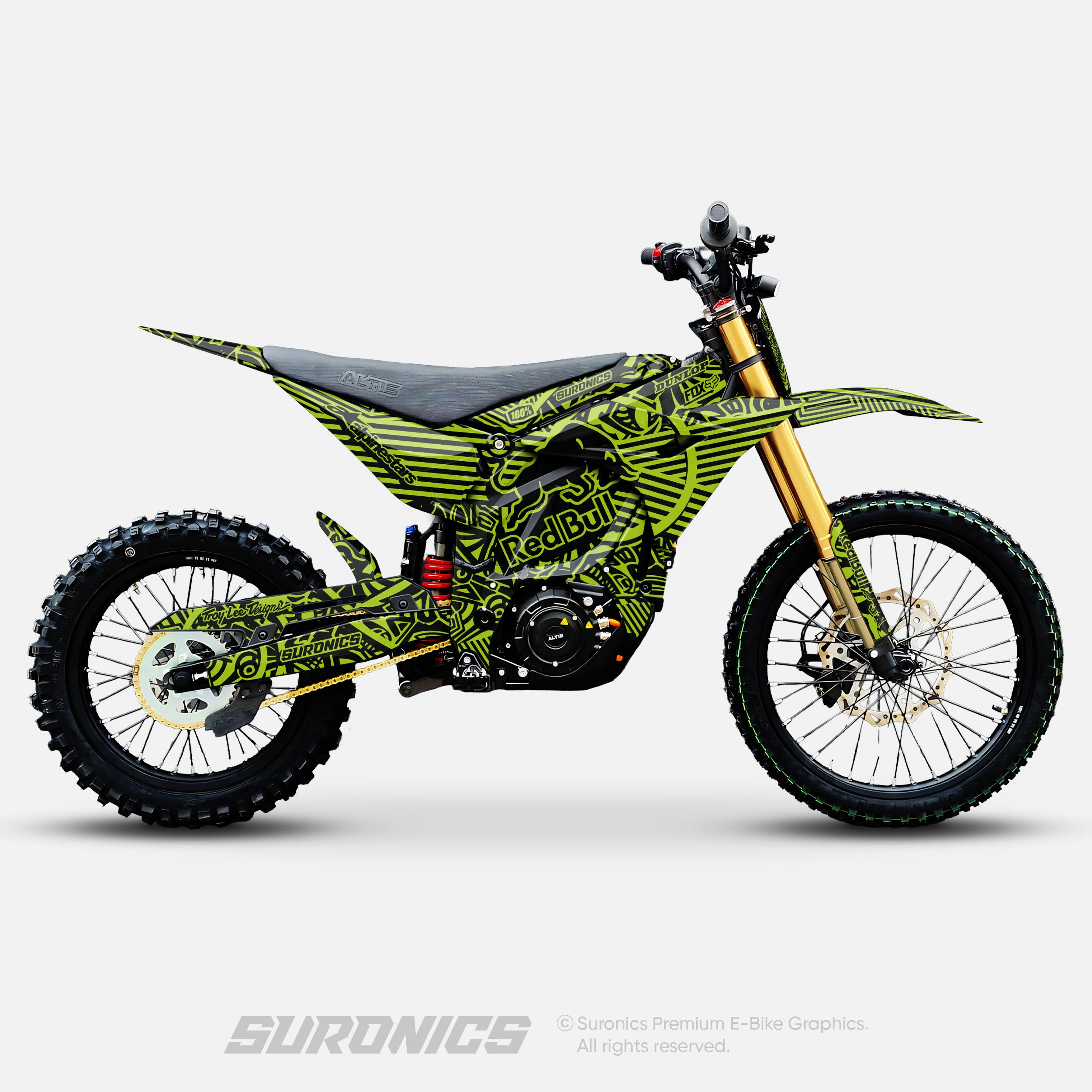 RACE ART BLACK GREEN Altis Sigma Graphics kit