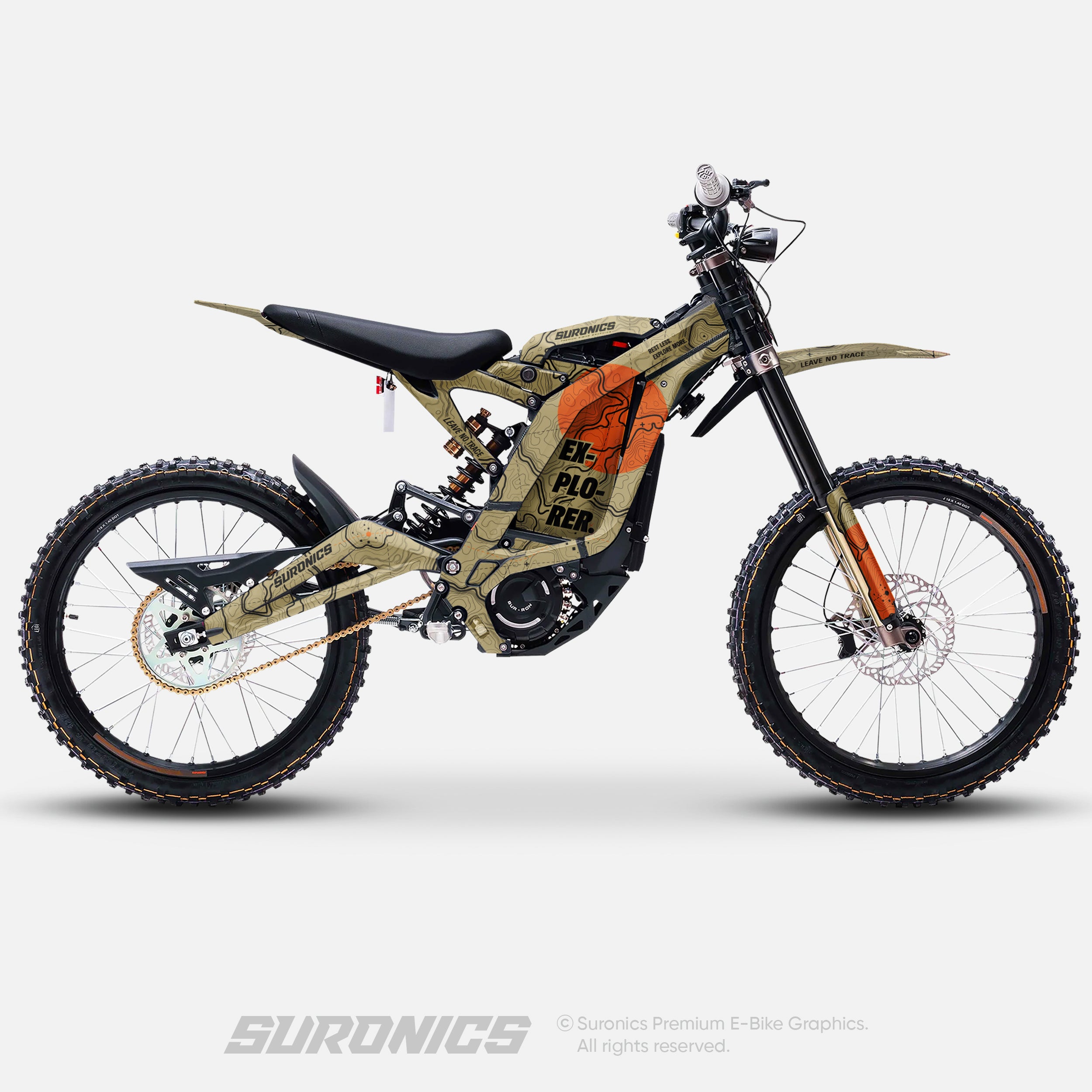 EXPLORER SAND ORANGE Surron Light Bee Graphics kit