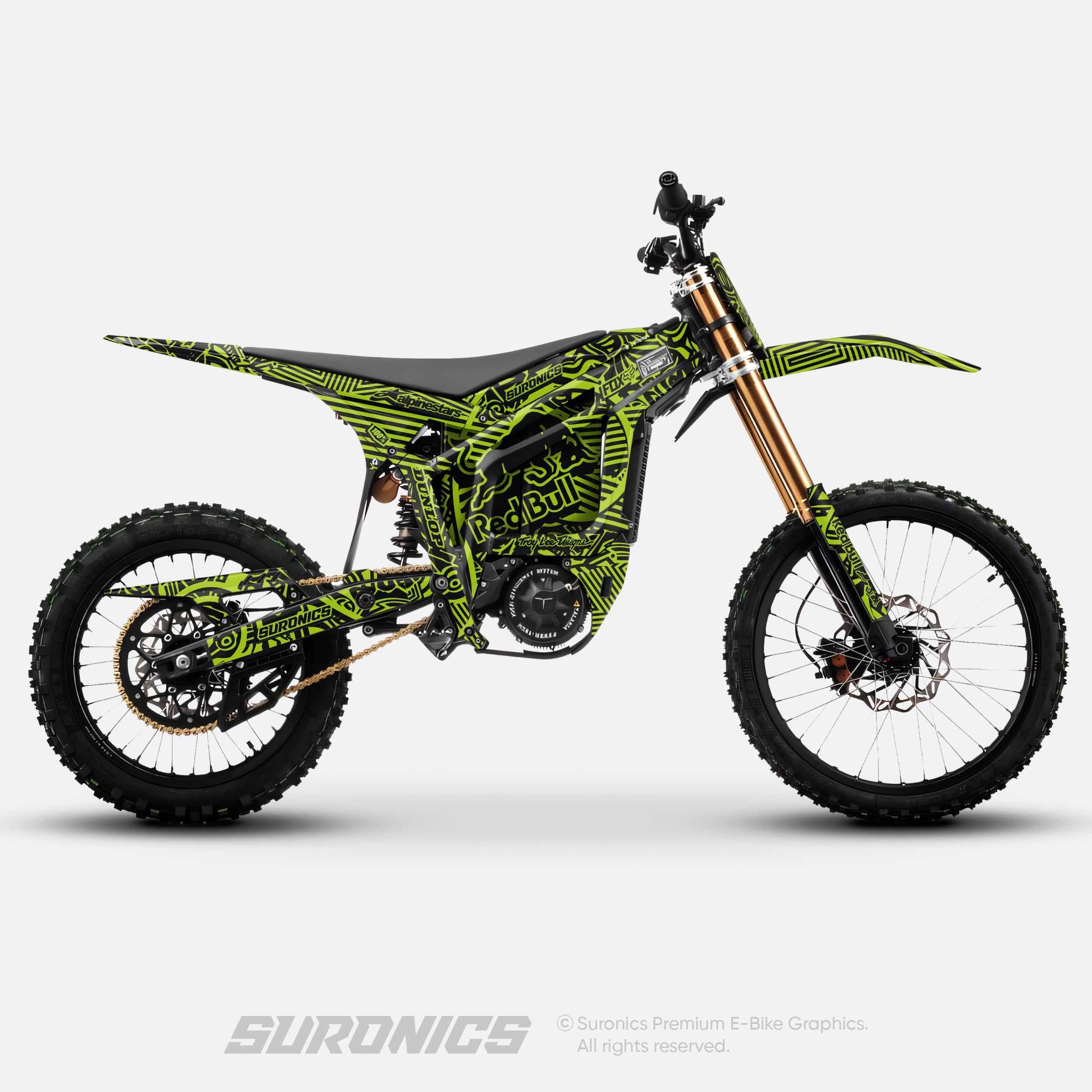 RACE ART BLACK GREEN Talaria Komodo Graphics kit