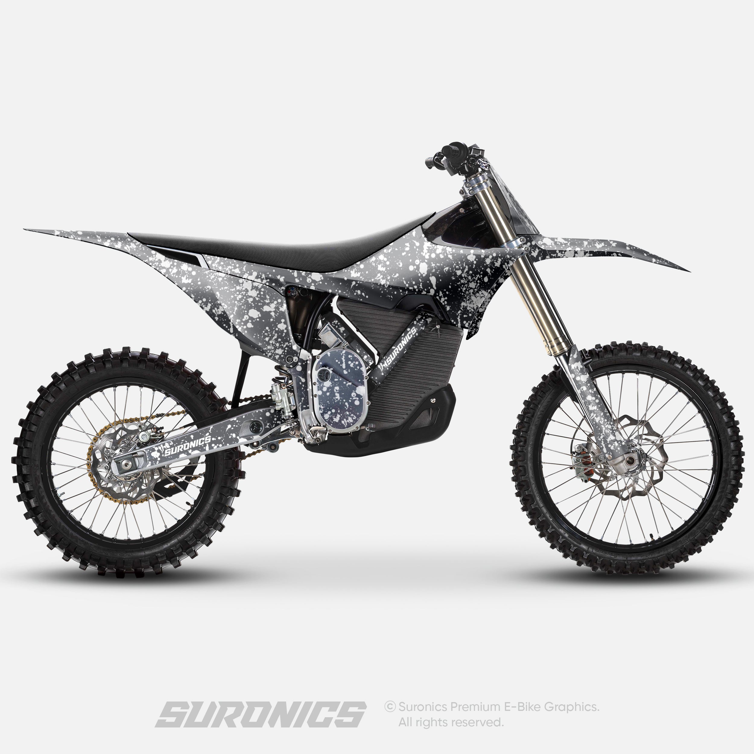 SPLATTER GREY WHITE Stark Varg Graphics kit