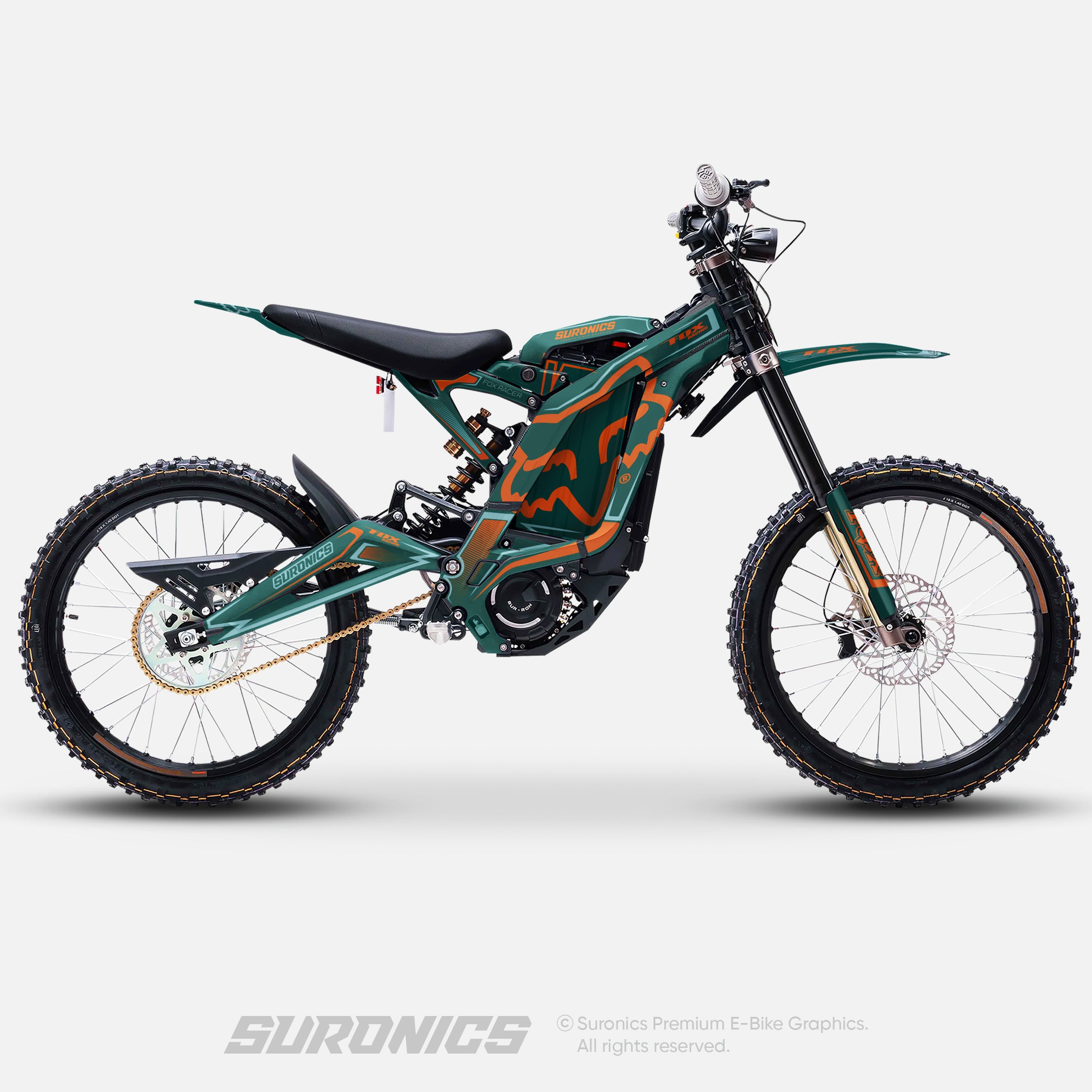 FOX RACER AVENTUR ORANGE Surron Light Bee Graphics kit