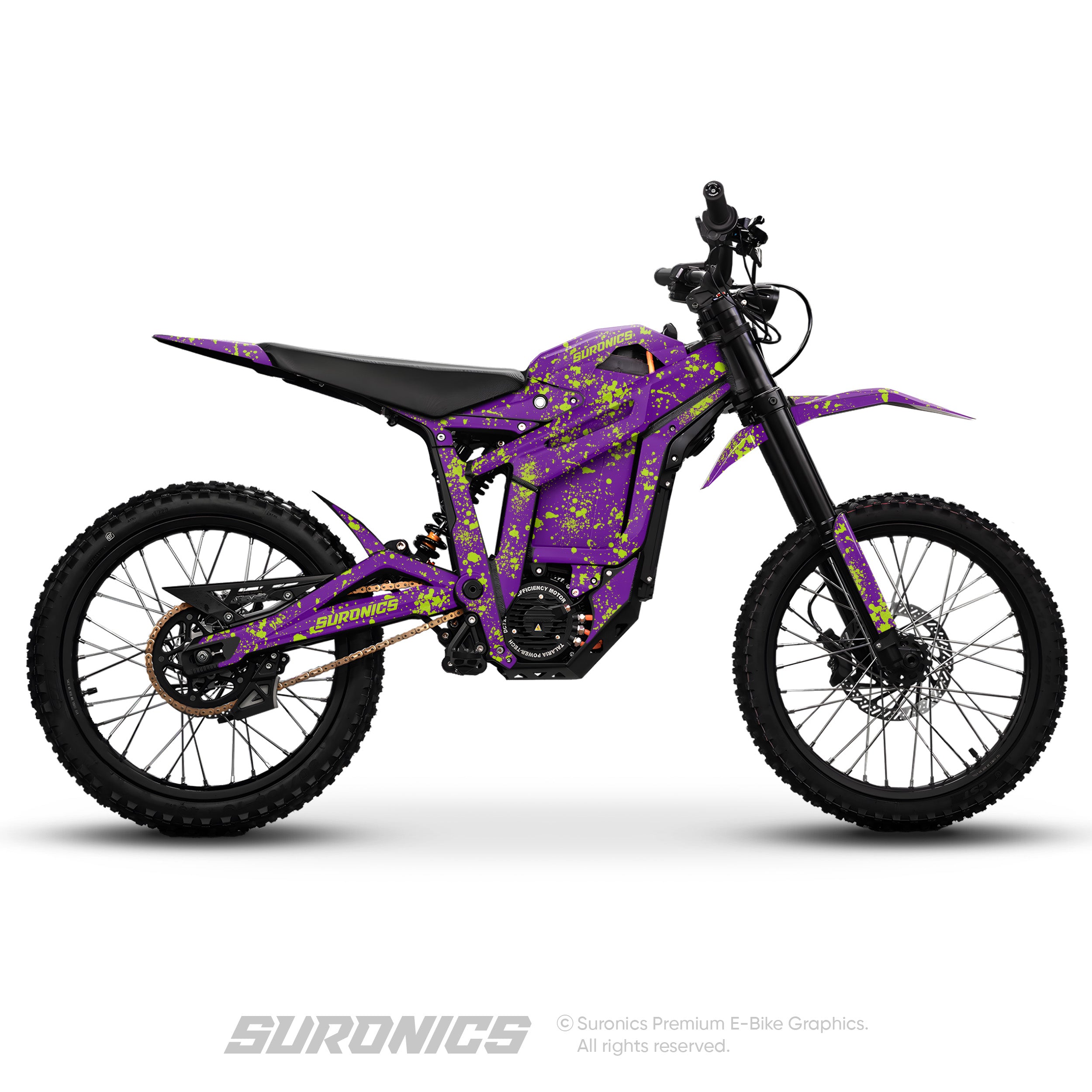 SPLATTER PURPLE GREEN Talaria Sting MX5 PRO Graphics kit
