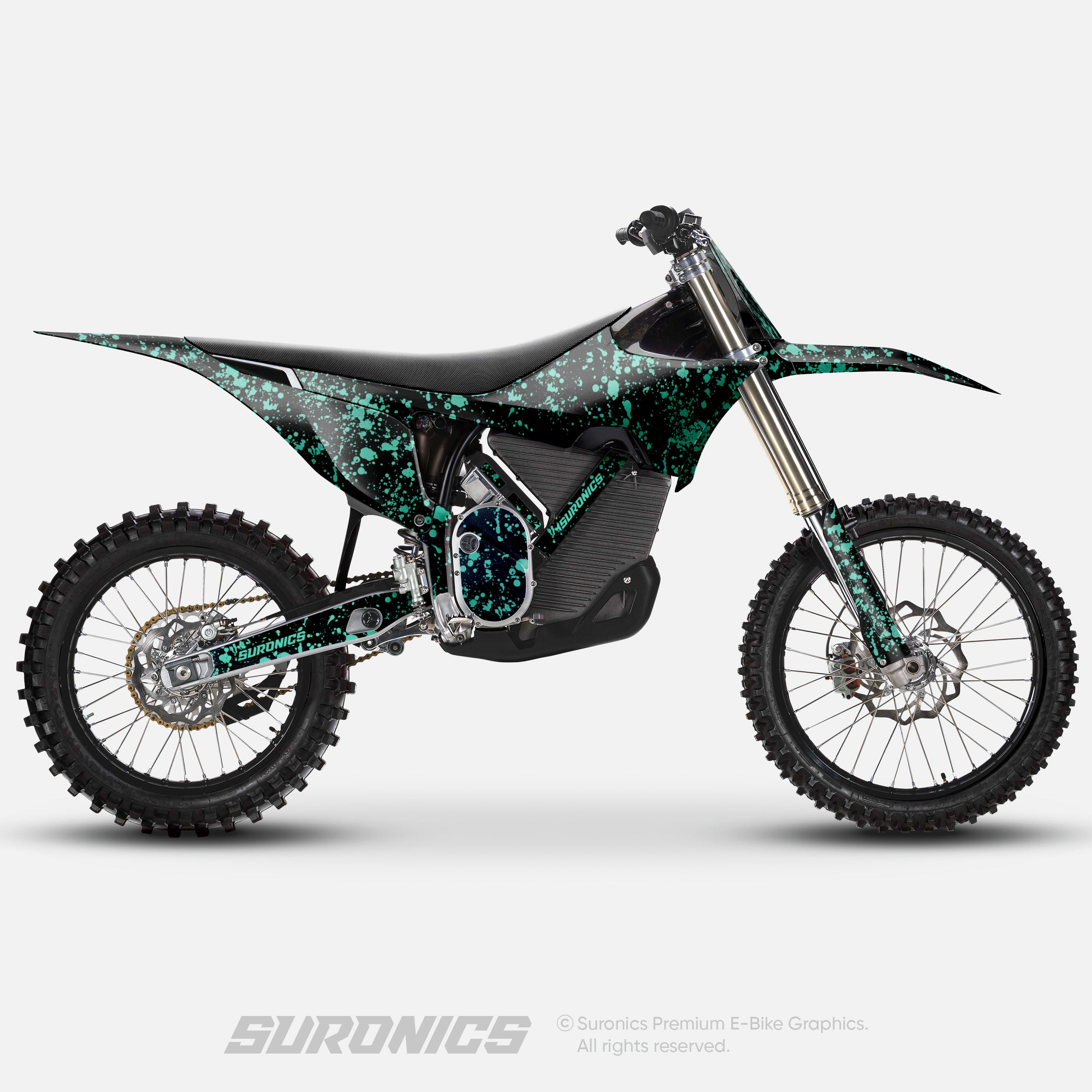 SPLATTER BLACK MINT Stark Varg Graphics kit