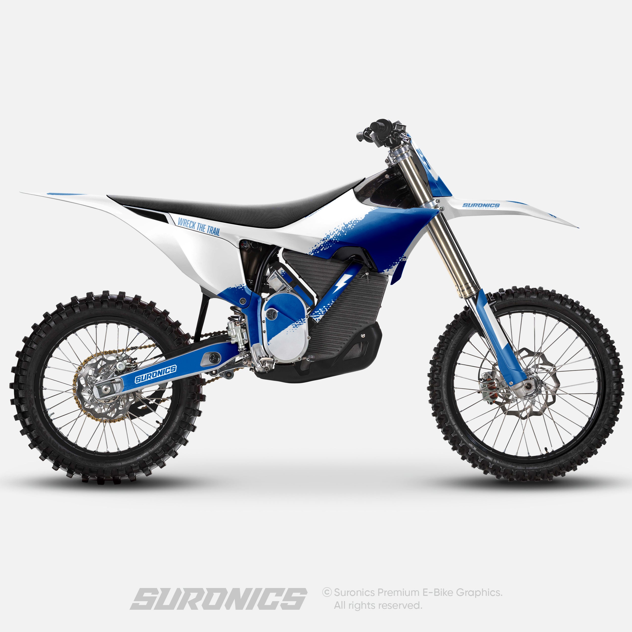 HALF WHITE BLUE Stark Varg Graphics kit