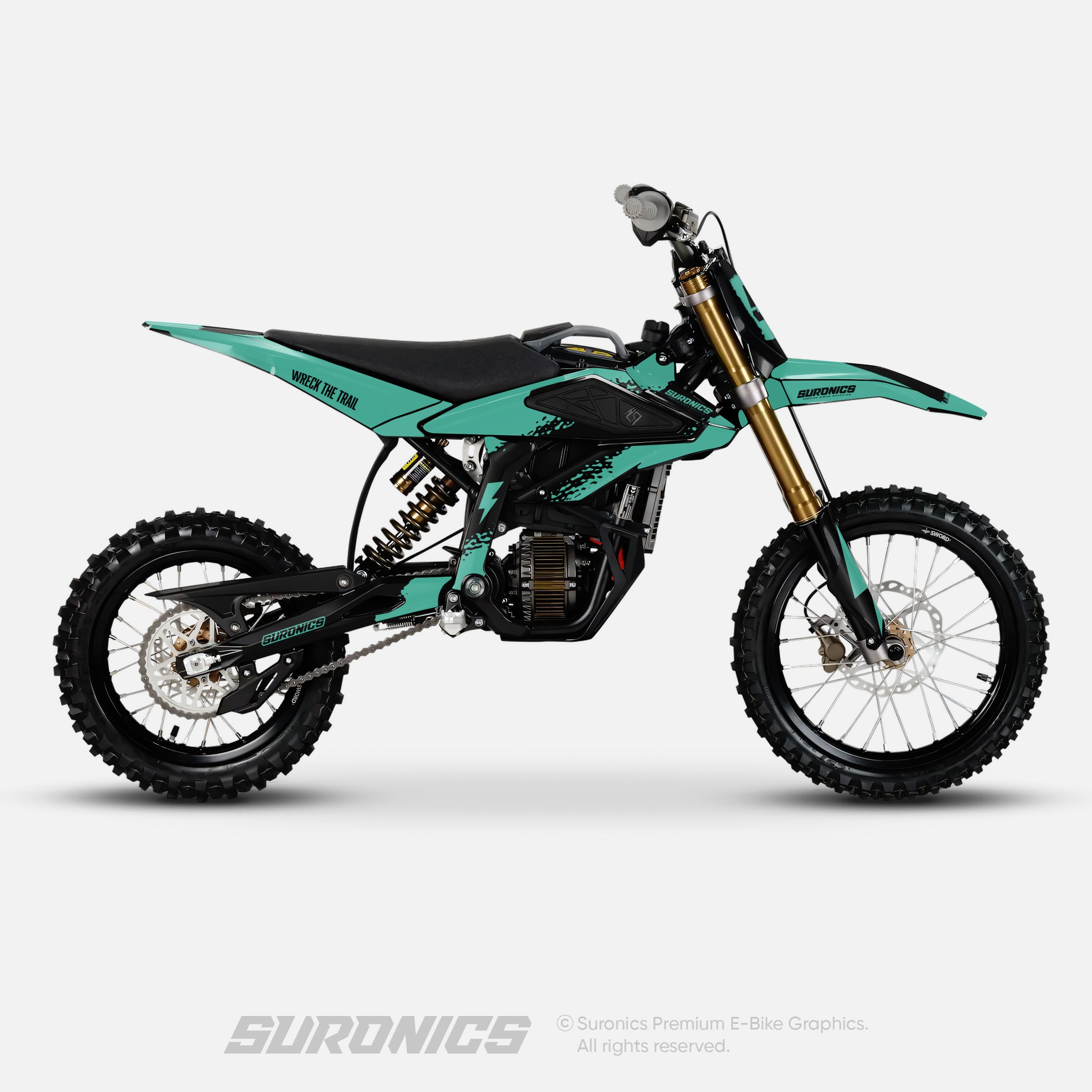HALF MINT BLACK Surron Hyper Bee Graphics kit