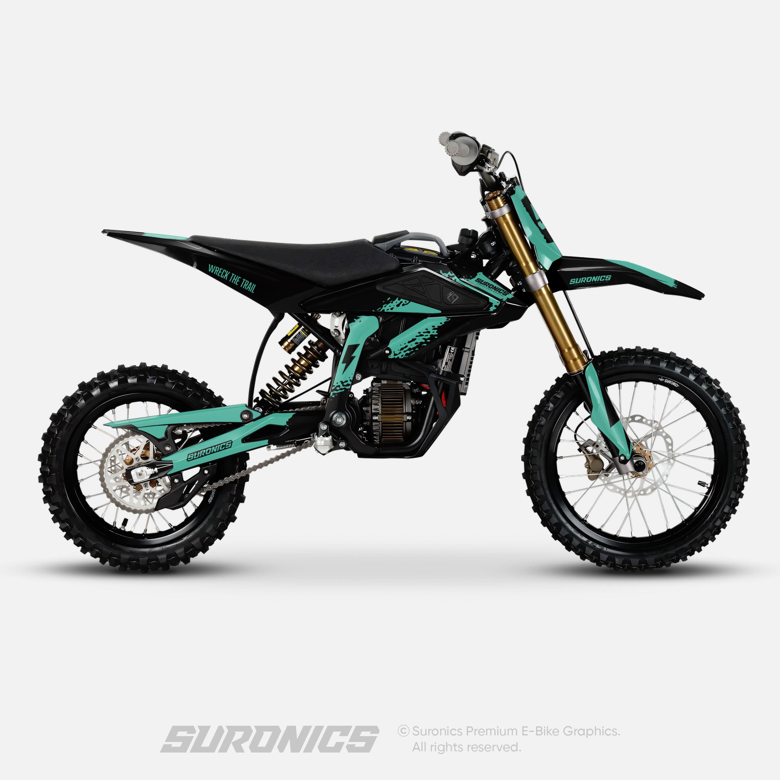 HALF BLACK MINT Surron Hyper Bee Graphics kit