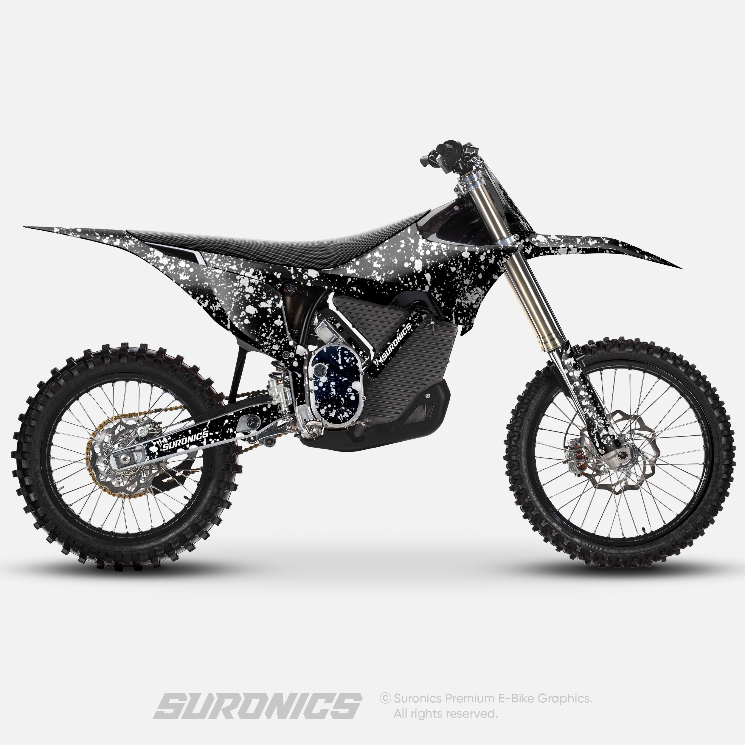 SPLATTER BLACK WHITE Stark Varg Graphics kit