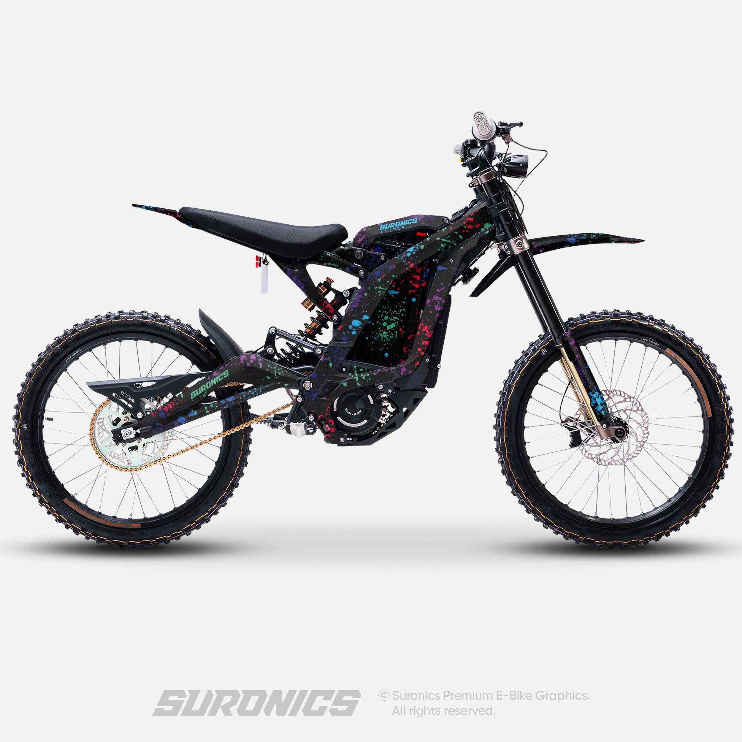 SPLATTER MULTICOLOR Surron Light Bee Graphics kit