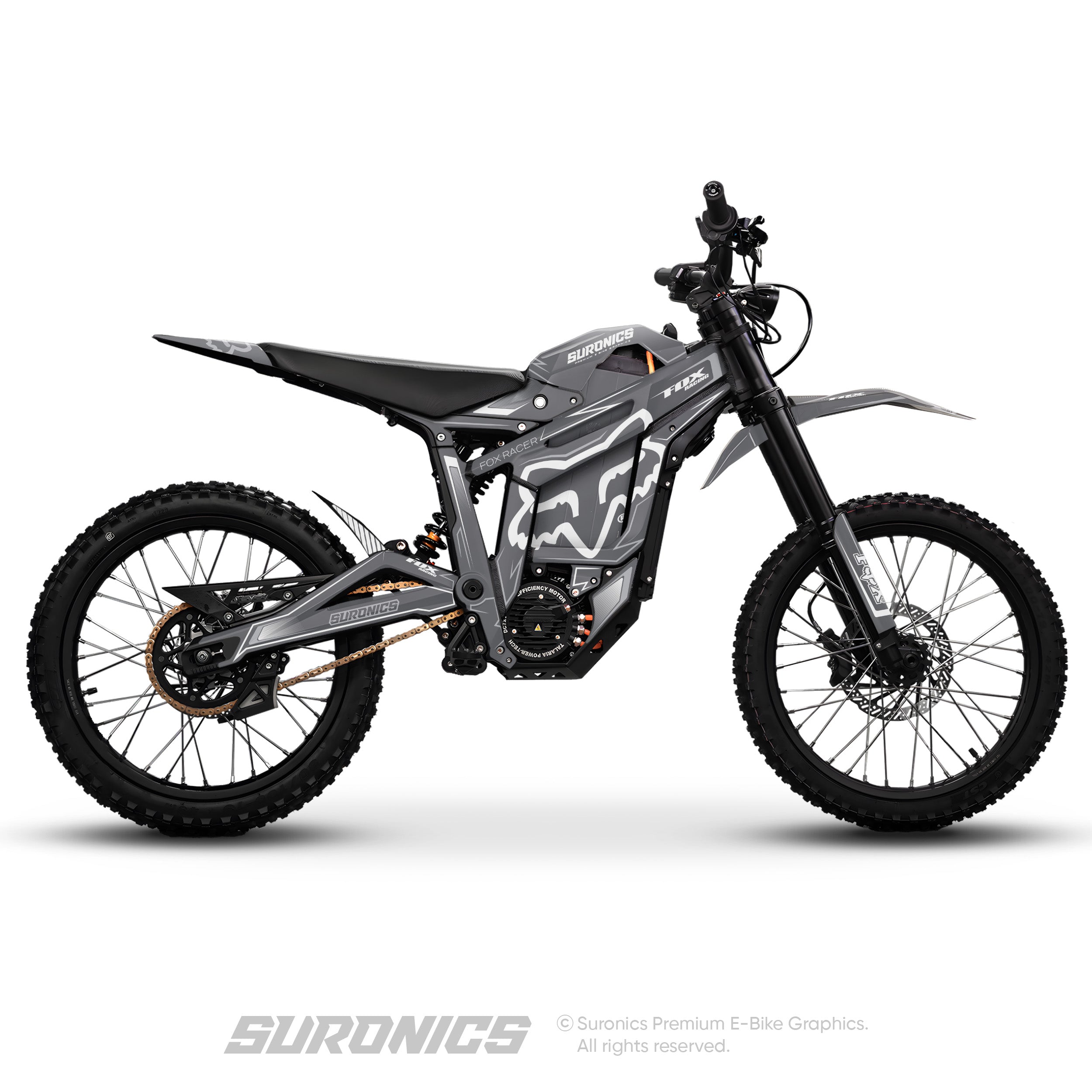 FOX RACER GREY WHITE Talaria Sting MX5 PRO Graphics kit
