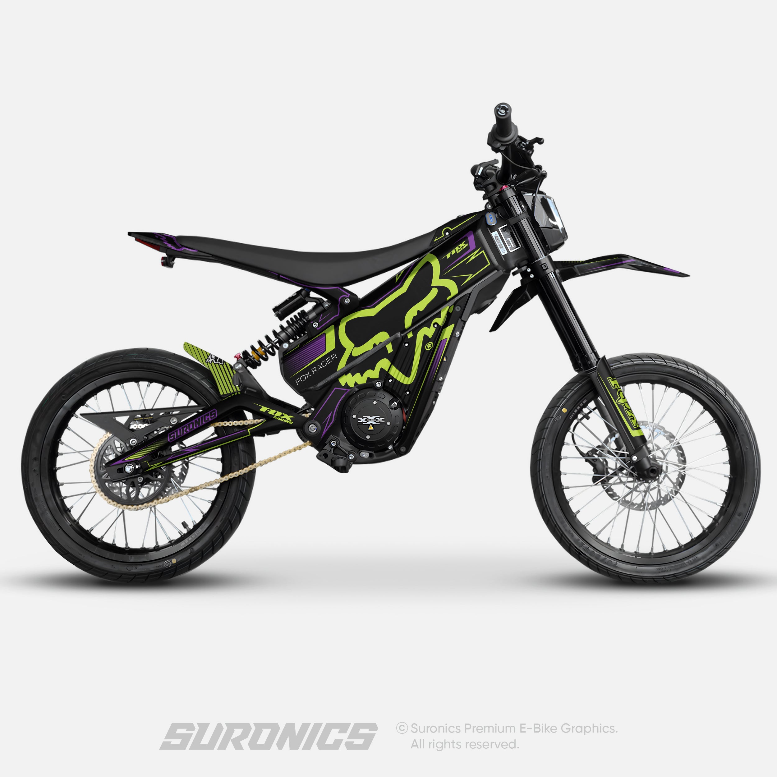FOX RACER BLACK GREEN Talaria XXX Graphics kit