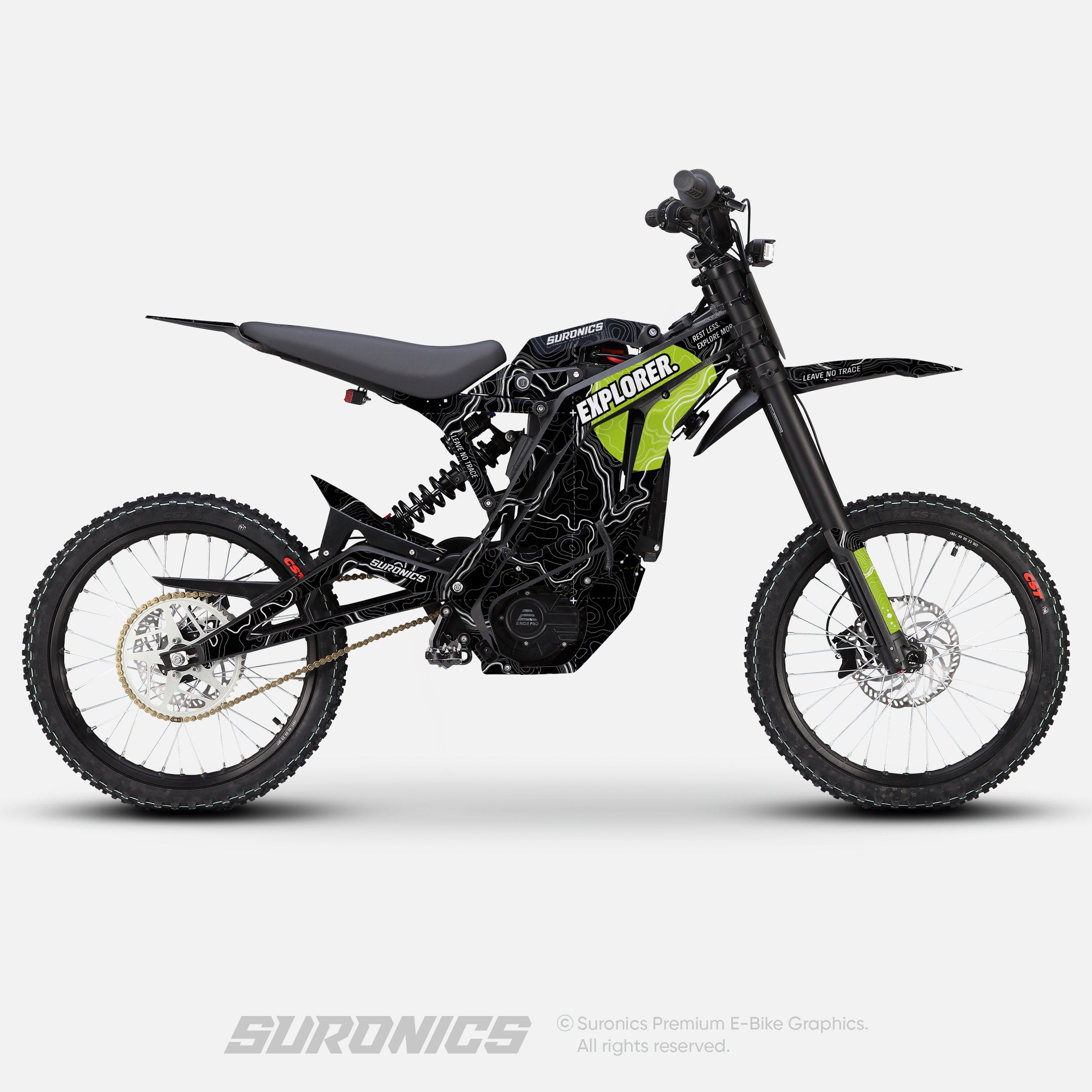 EXPLORER BLACK GREEN E-Ride Pro SS SR Graphics kit