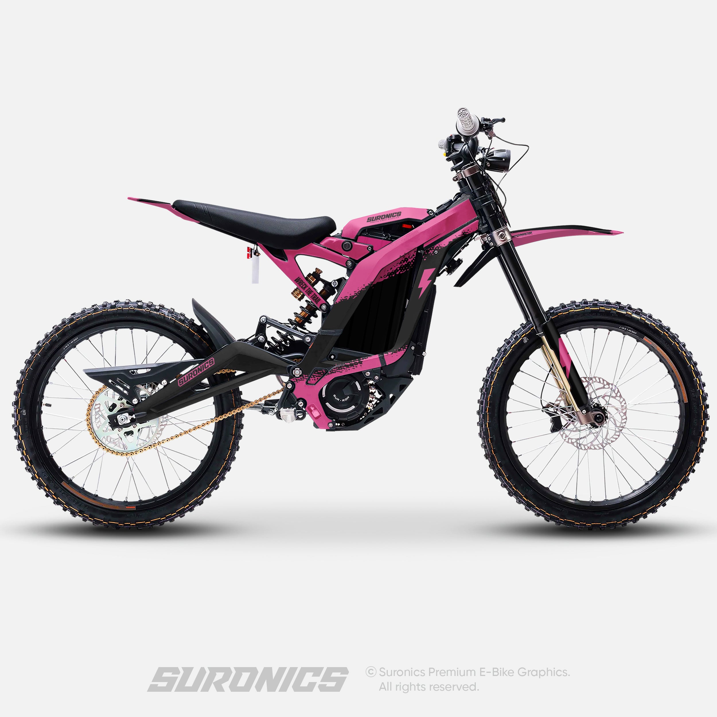 HALF BLACK PINK Surron Light Bee Graphics kit