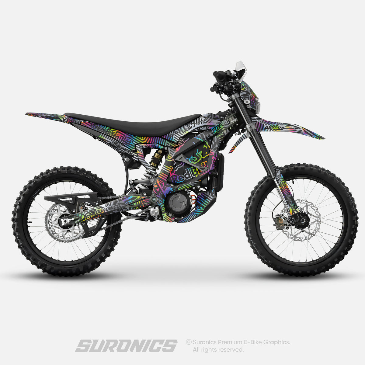 RACE ART BLACK HOLOGRAPHIC Surron Ultra Bee Graphics kit