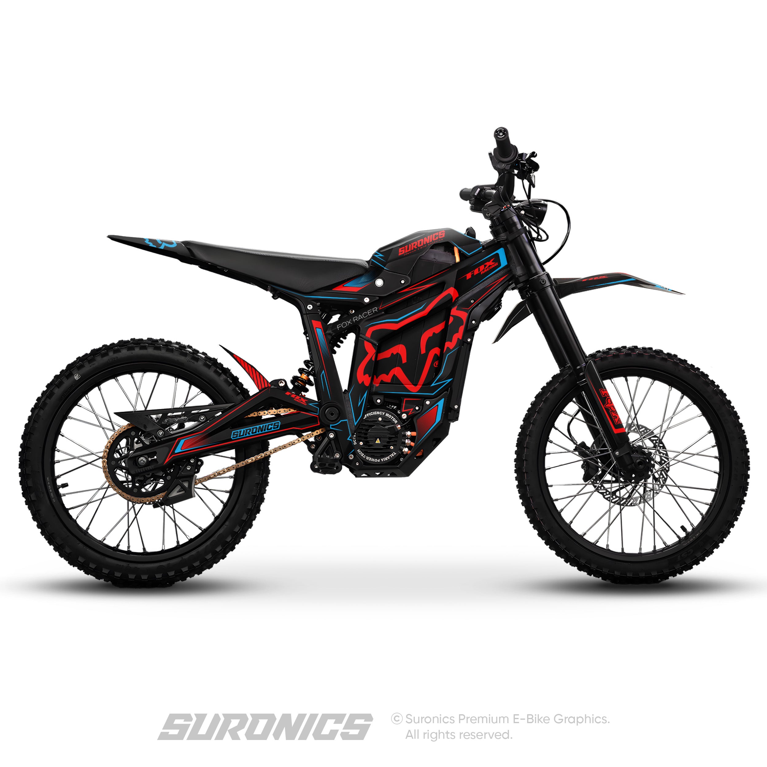 FOX RACER BLACK YELLOW Talaria Sting MX5 PRO Graphics kit