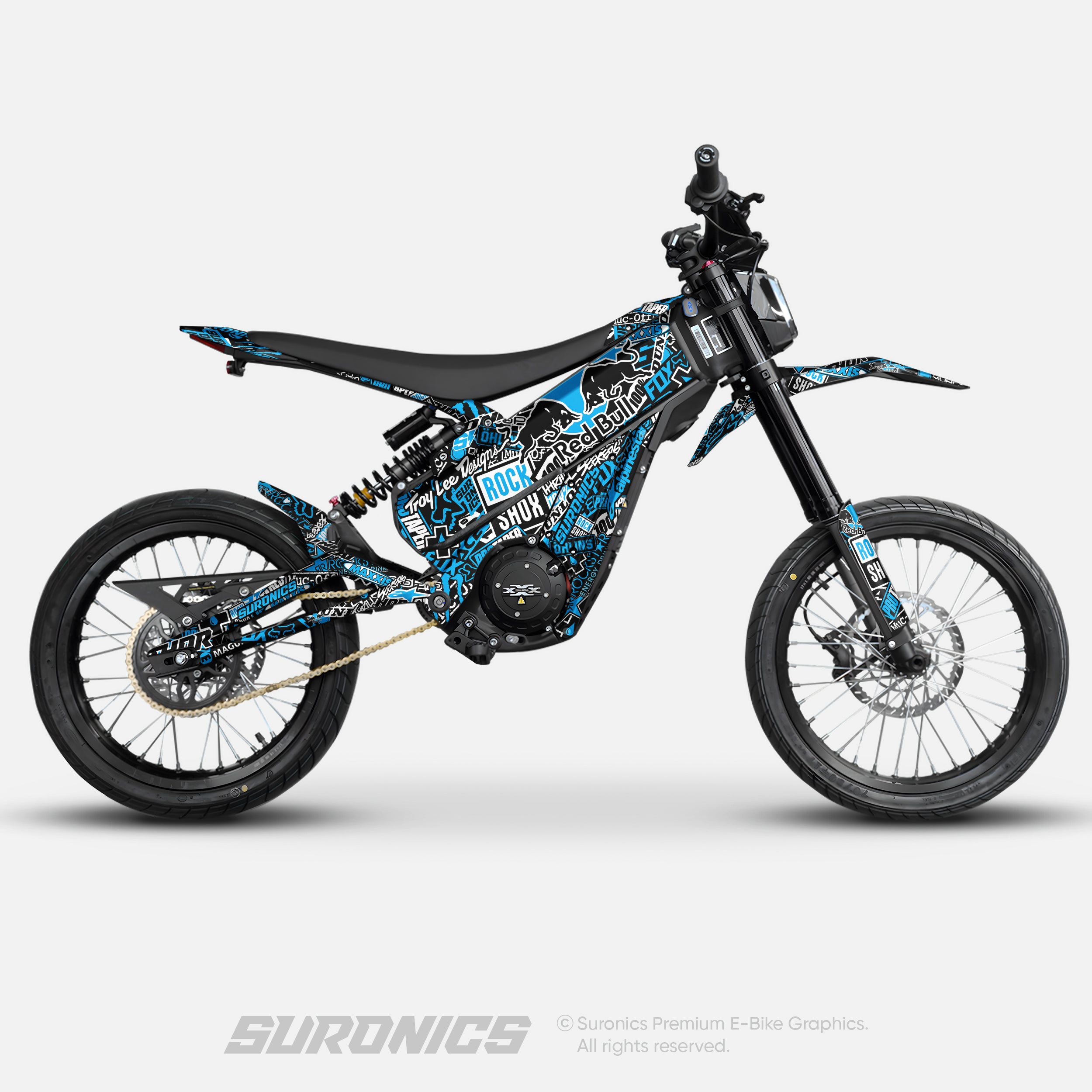 STICKY BLACK CYAN Talaria XXX Graphics kit