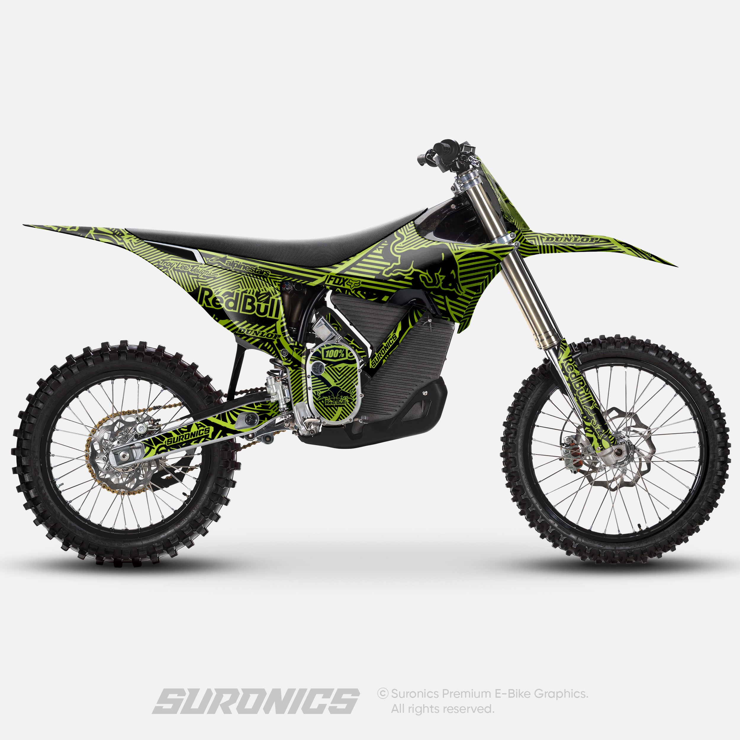 RACE ART BLACK GREEN Stark Varg Graphics kit