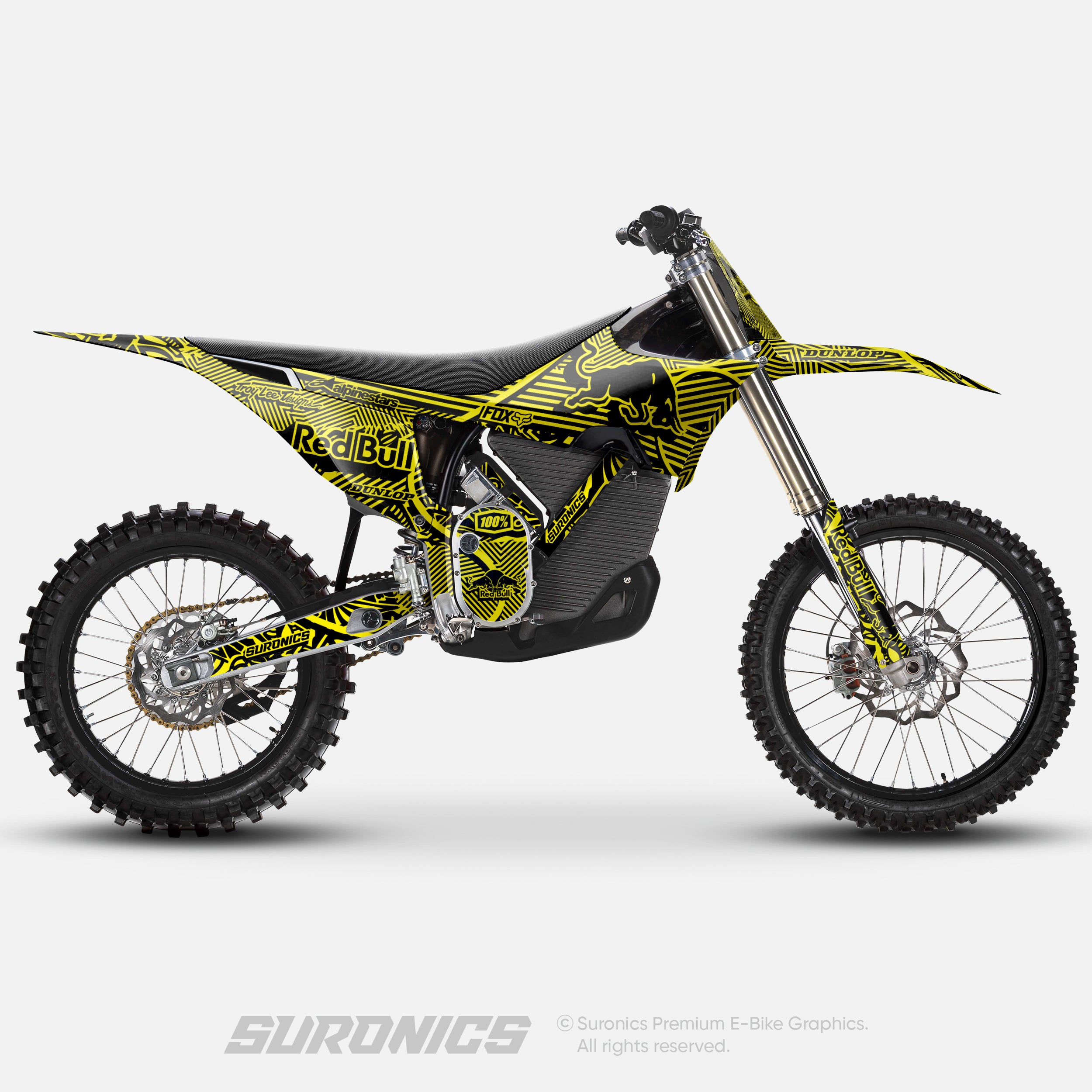 RACE ART BLACK YELLOW Stark Varg Graphics kit