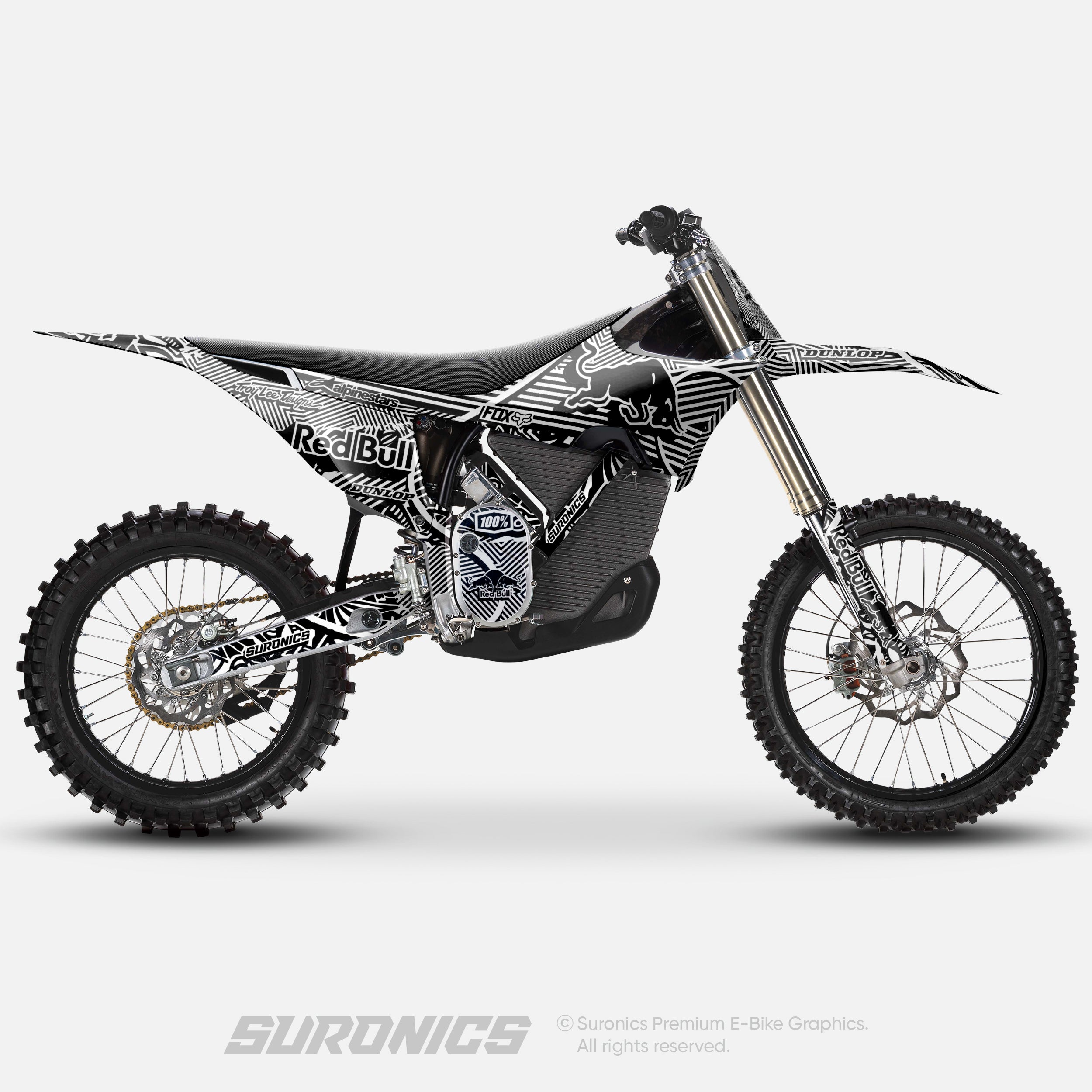 RACE ART BLACK WHITE Stark Varg Graphics kit