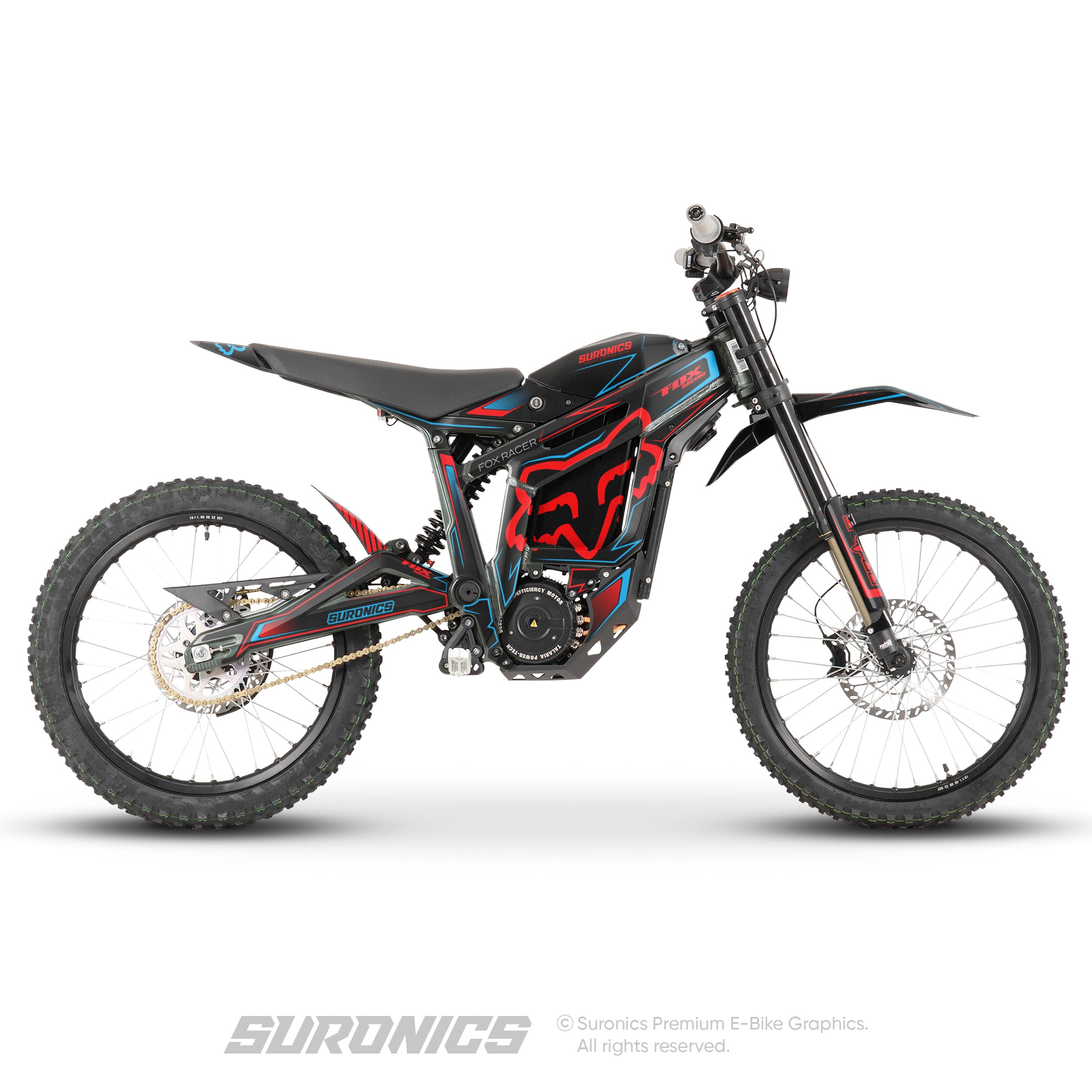 FOX RACER BLACK RED Talaria Sting MX3 MX4 Graphics kit
